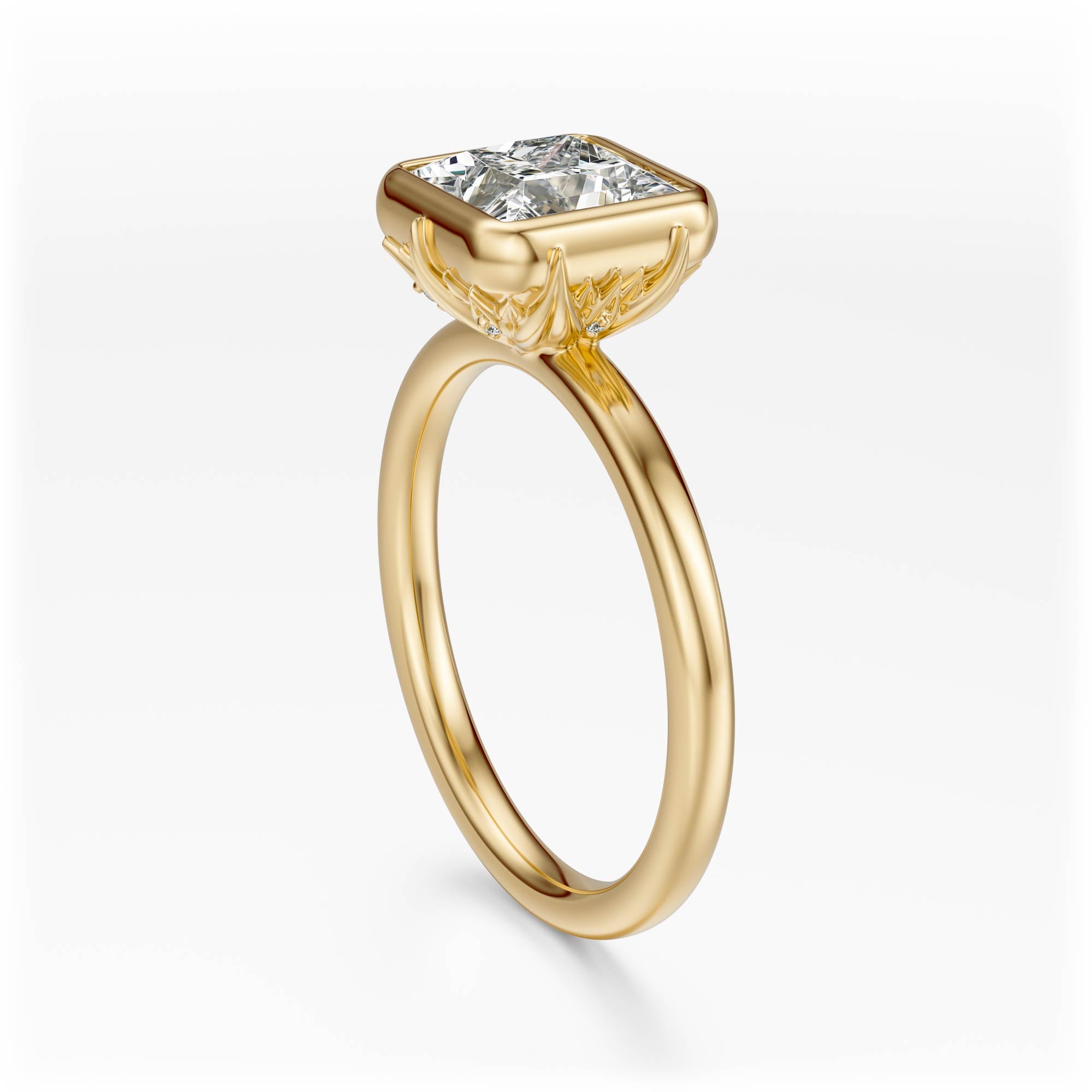 The Bezel Secret Garden Ring | Princess | Setting Only