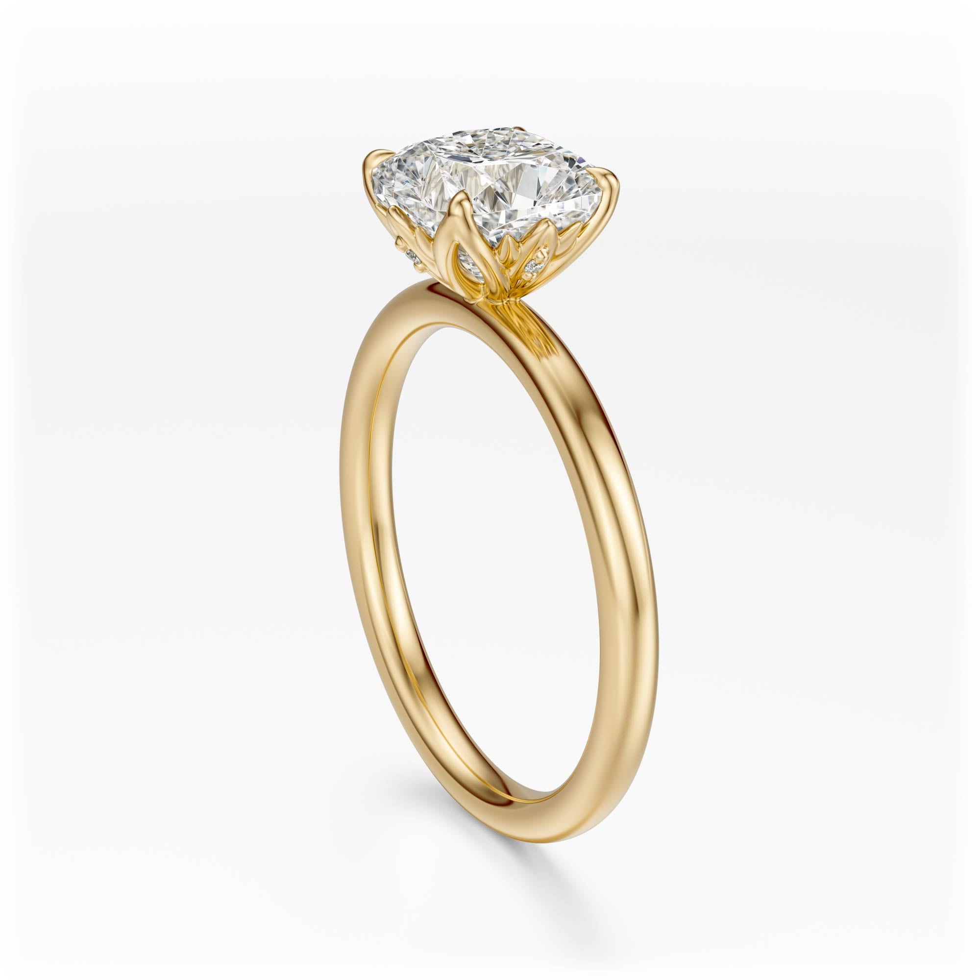 The Secret Garden Ring | Cushion | Setting Only