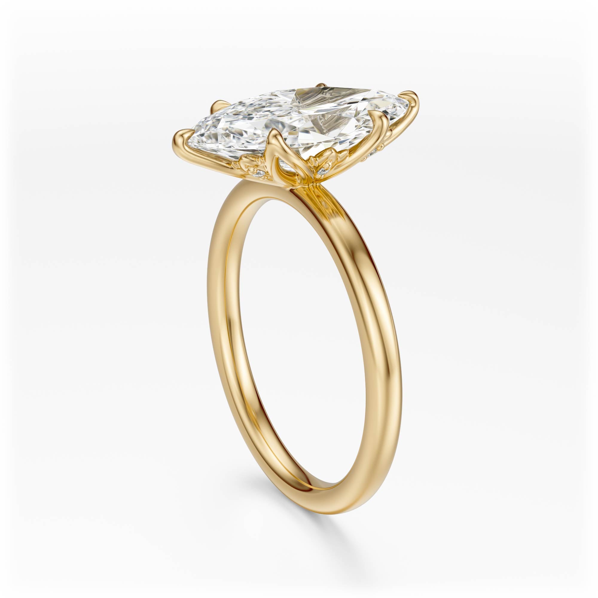 The Secret Garden Ring | Marquise | Setting Only