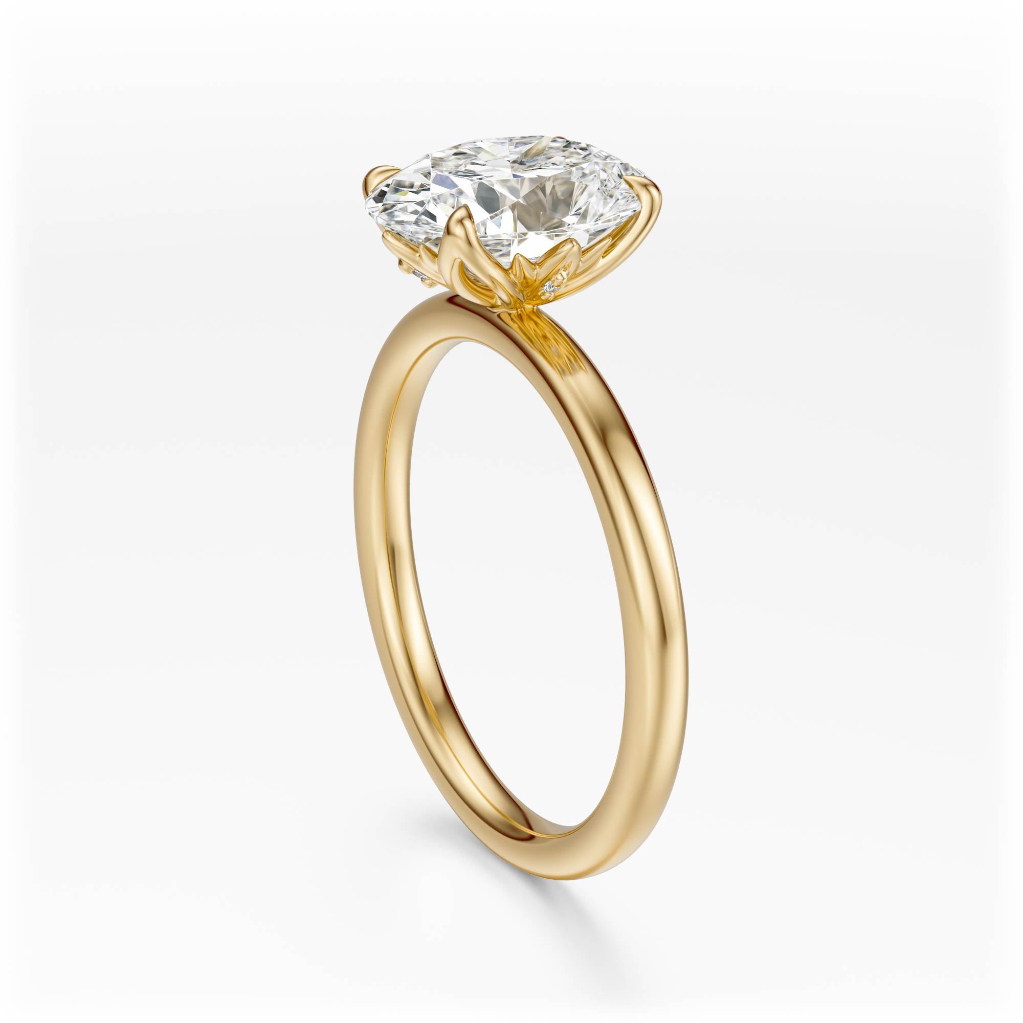 The Secret Garden Ring | Oval | Setting Only