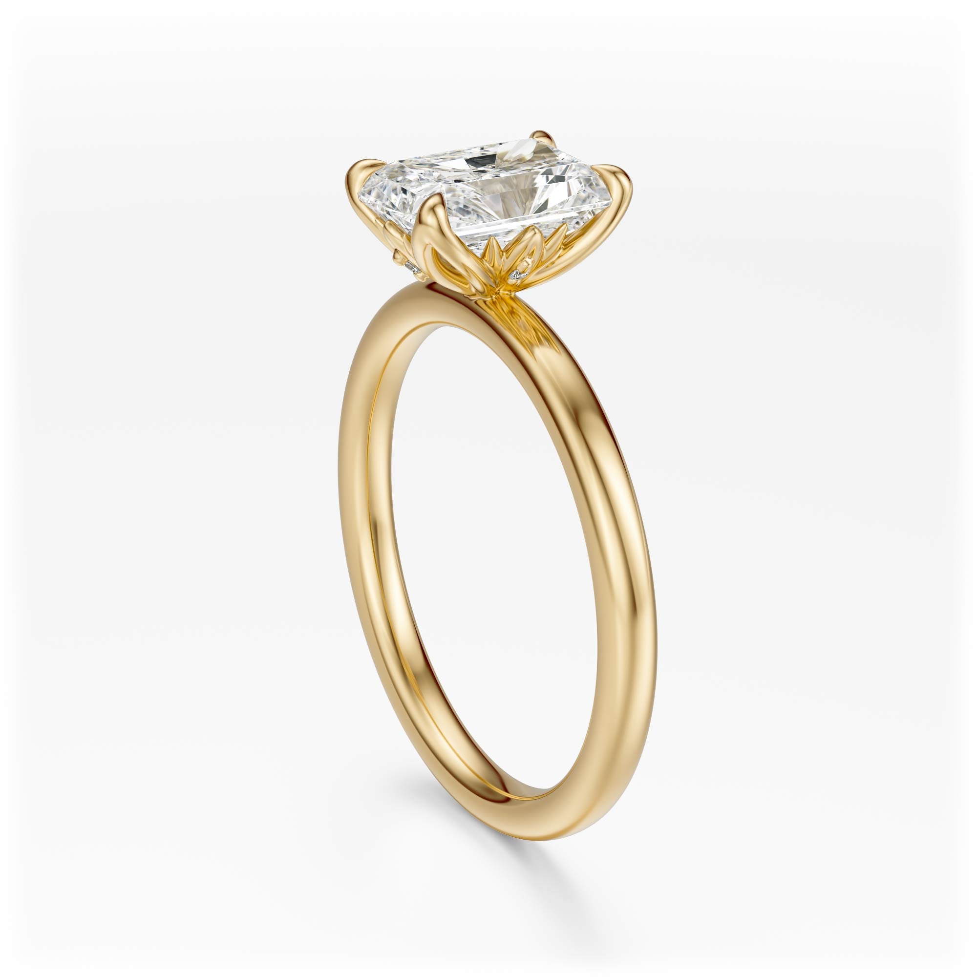 The Secret Garden Ring | Radiant | Setting Only