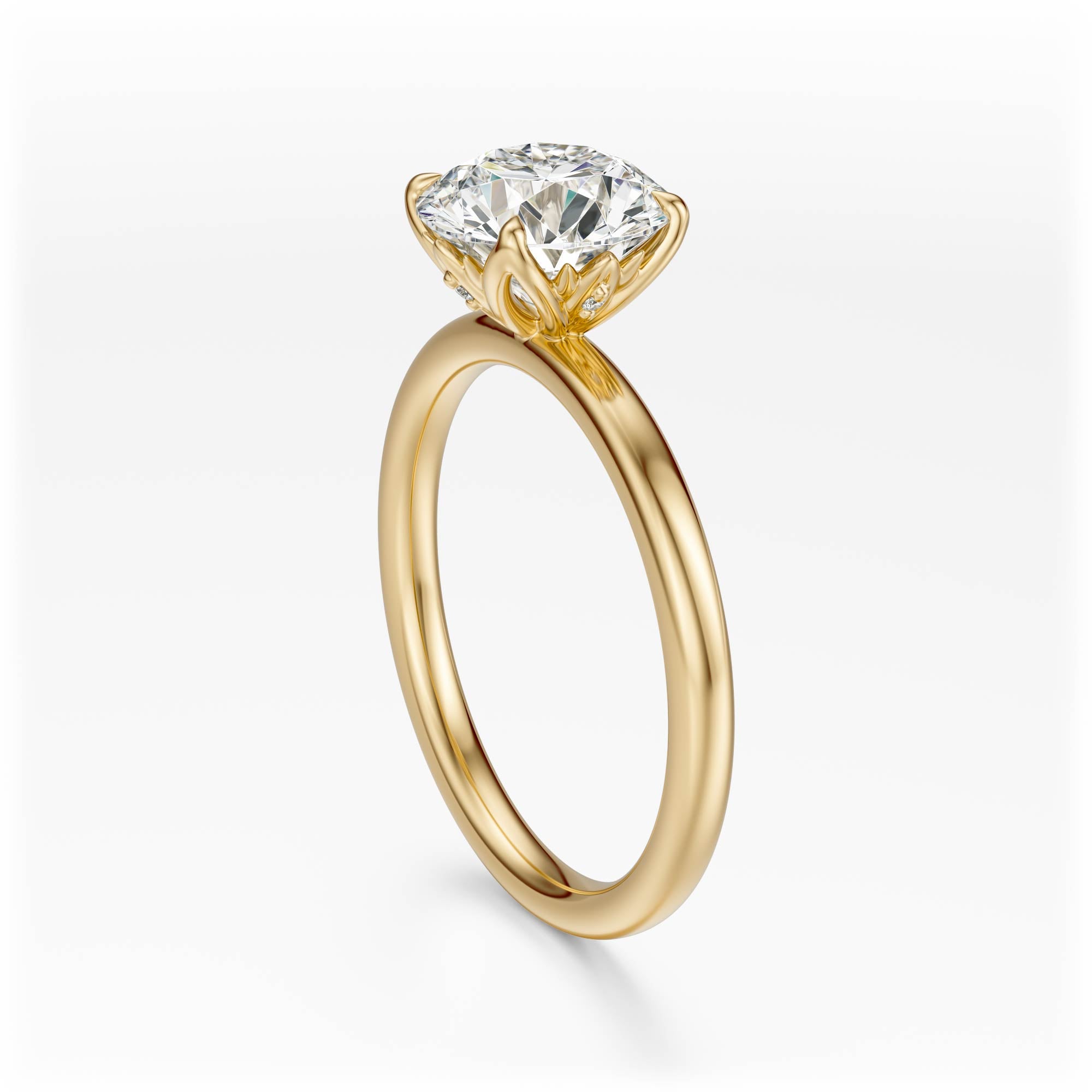 The Secret Garden Ring | Round | Setting Only