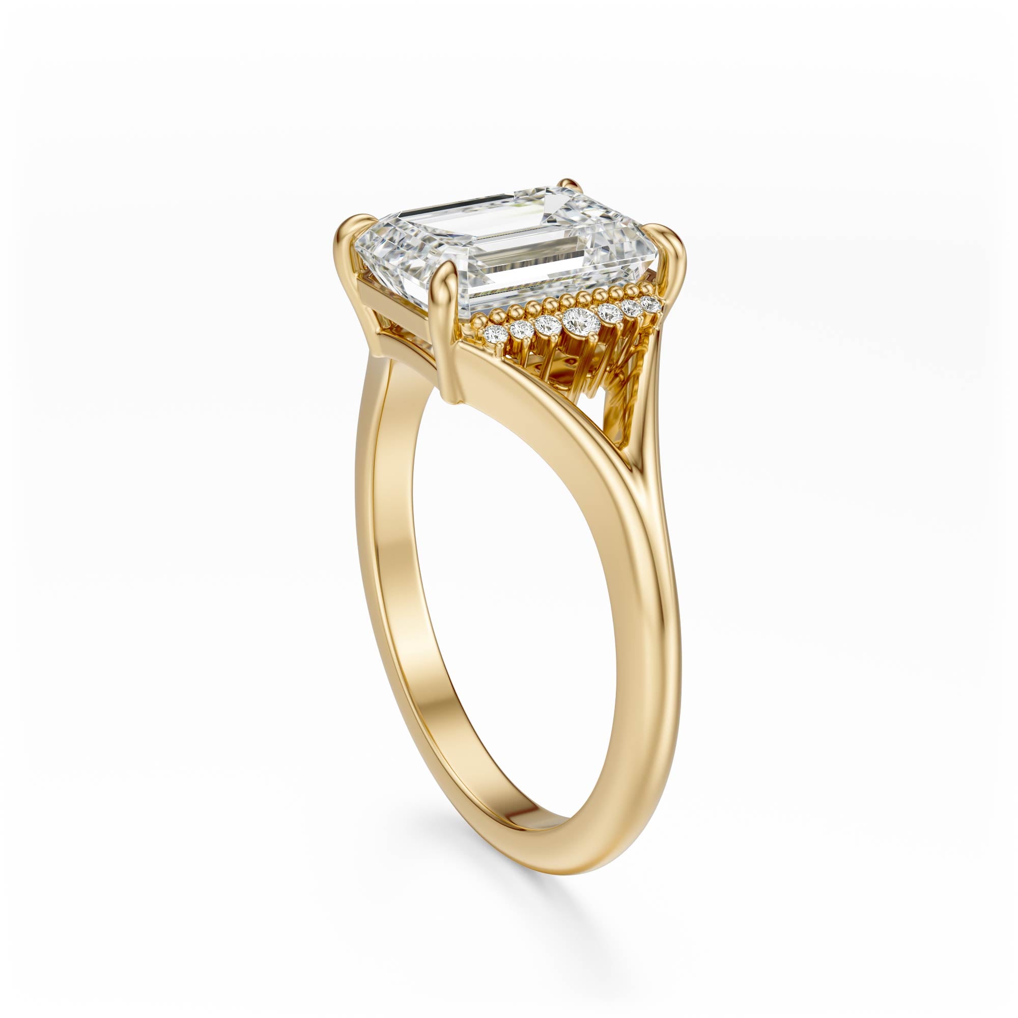 The Serendipity Ring | Emerald Cut