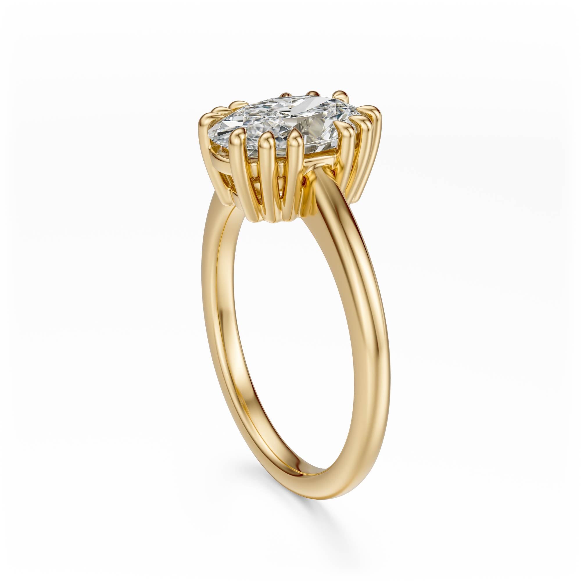 The Thalassa Ring | Oval | Setting Only - Lavender Creek Gems