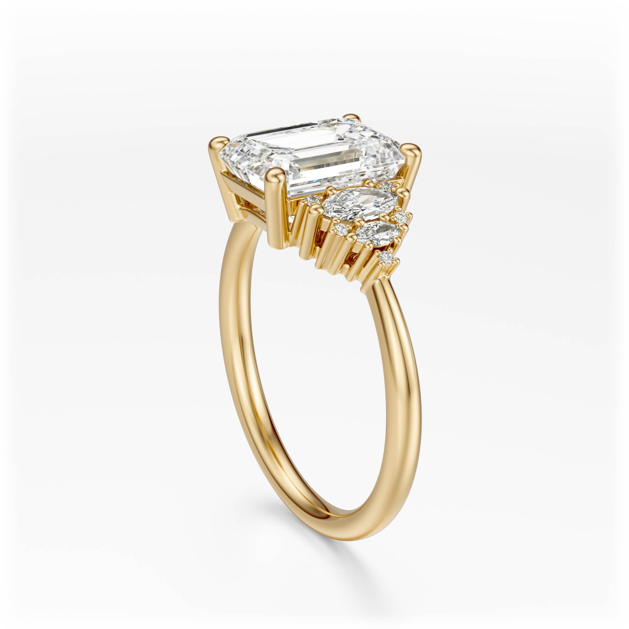 The Vivienne Ring | Emerald Cut