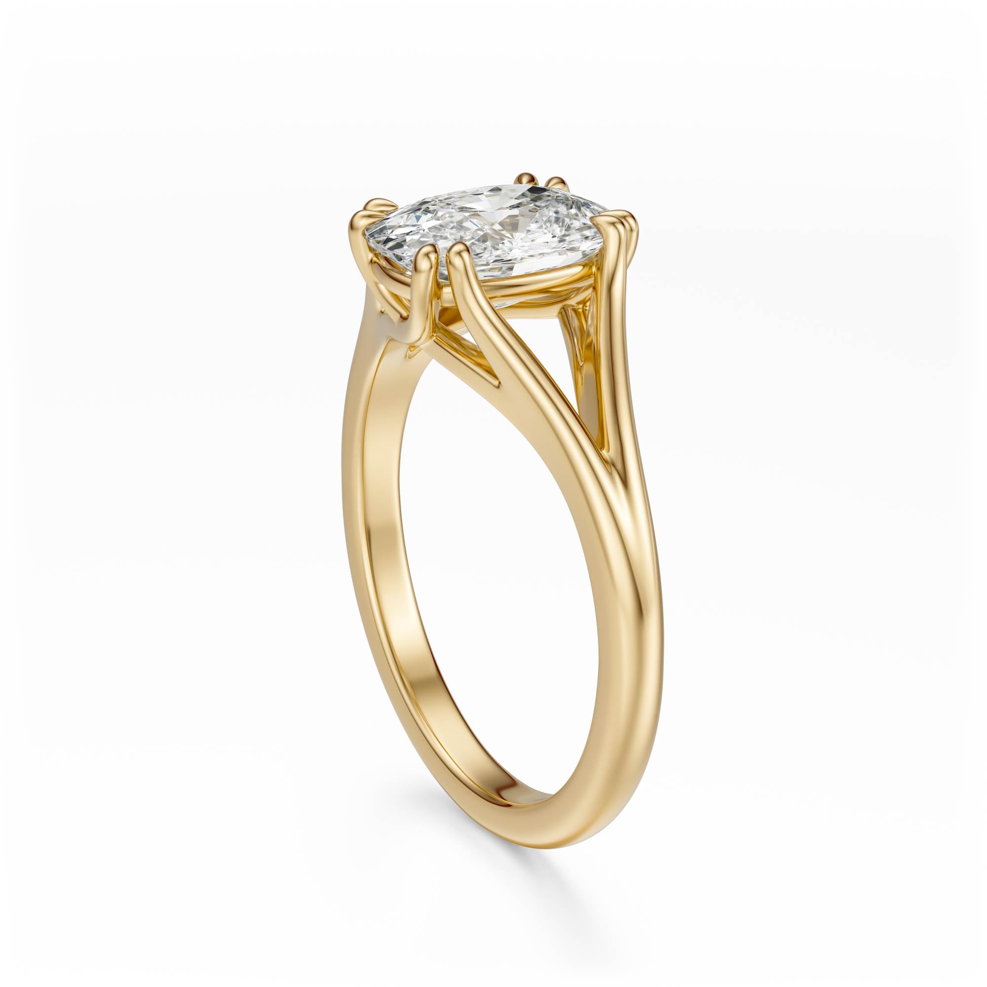 The Weaver Ring | Elongated Cushion | Setting Only - Lavender Creek Gems