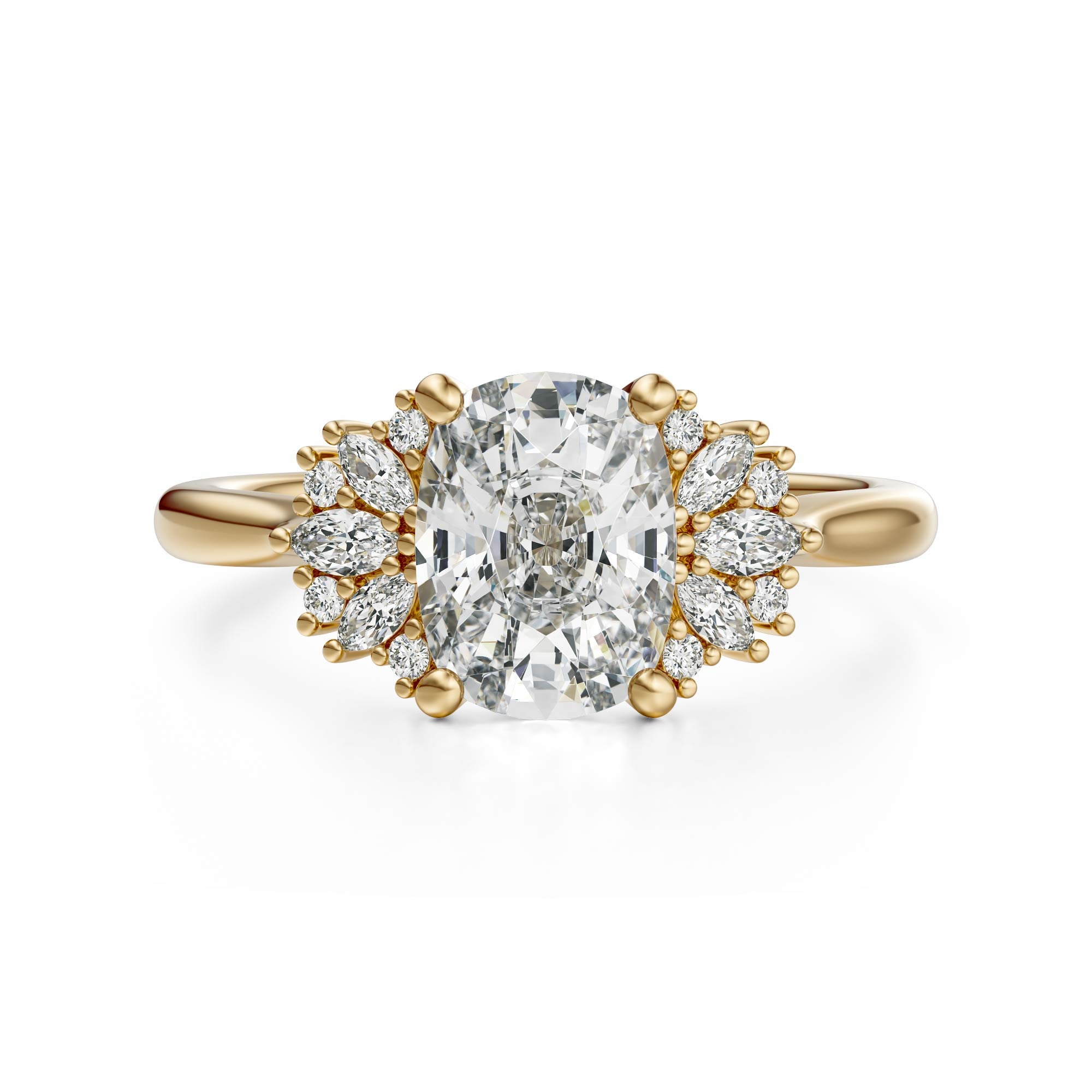 The Ambrosia Ring | Elongated Cushion - Lavender Creek Gems