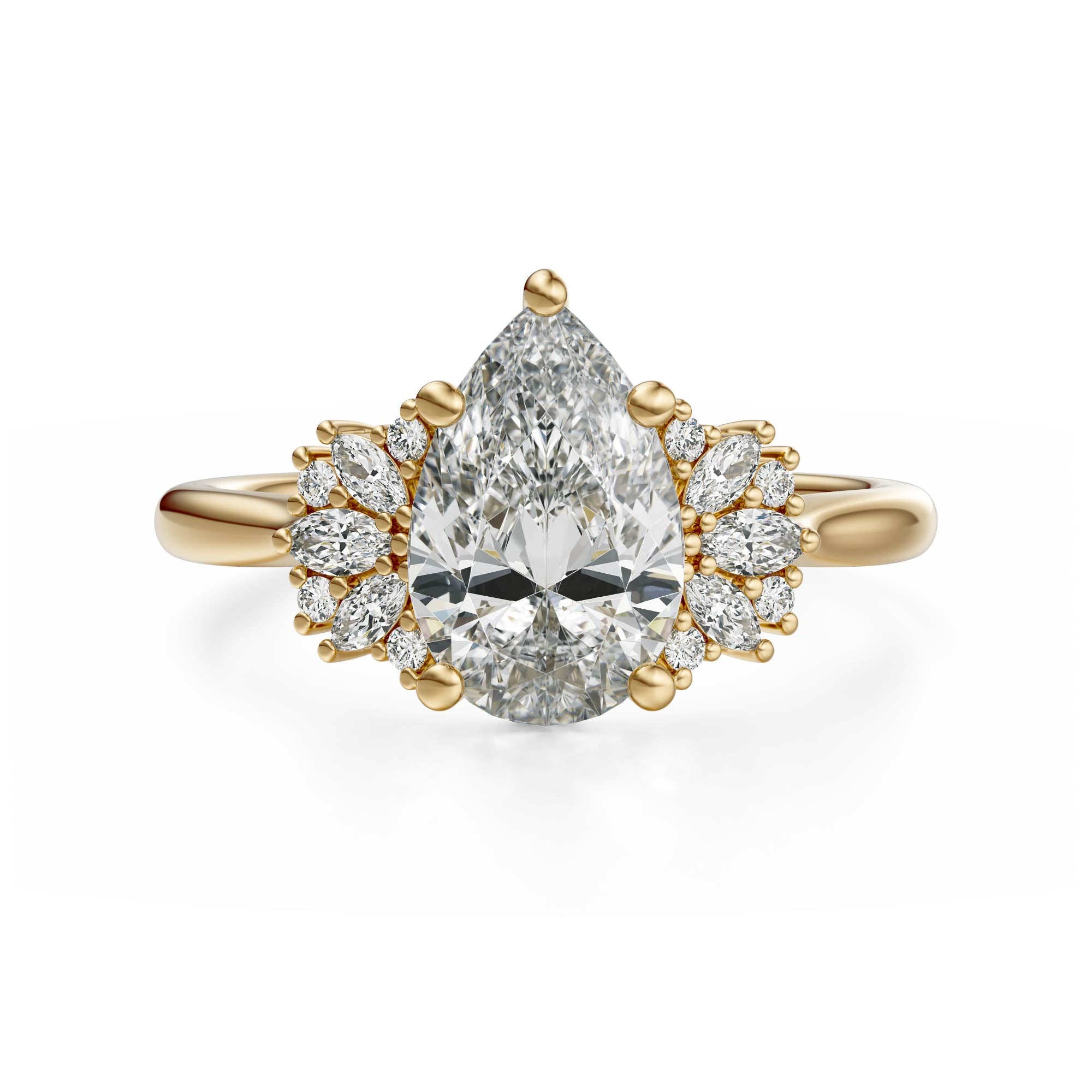 The Ambrosia Ring | Pear - Lavender Creek Gems