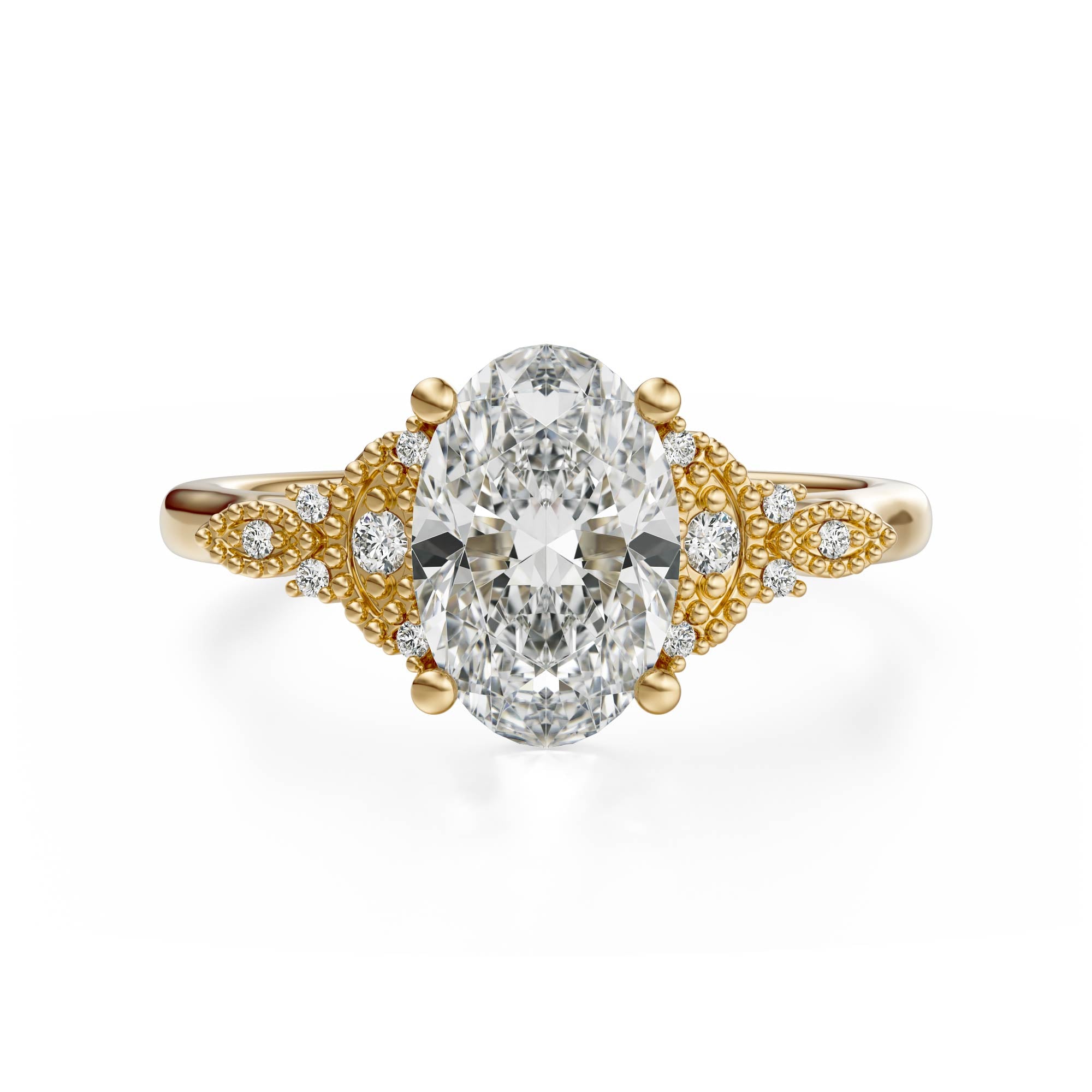 The Art Deco Maeve Ring | Oval - Lavender Creek Gems