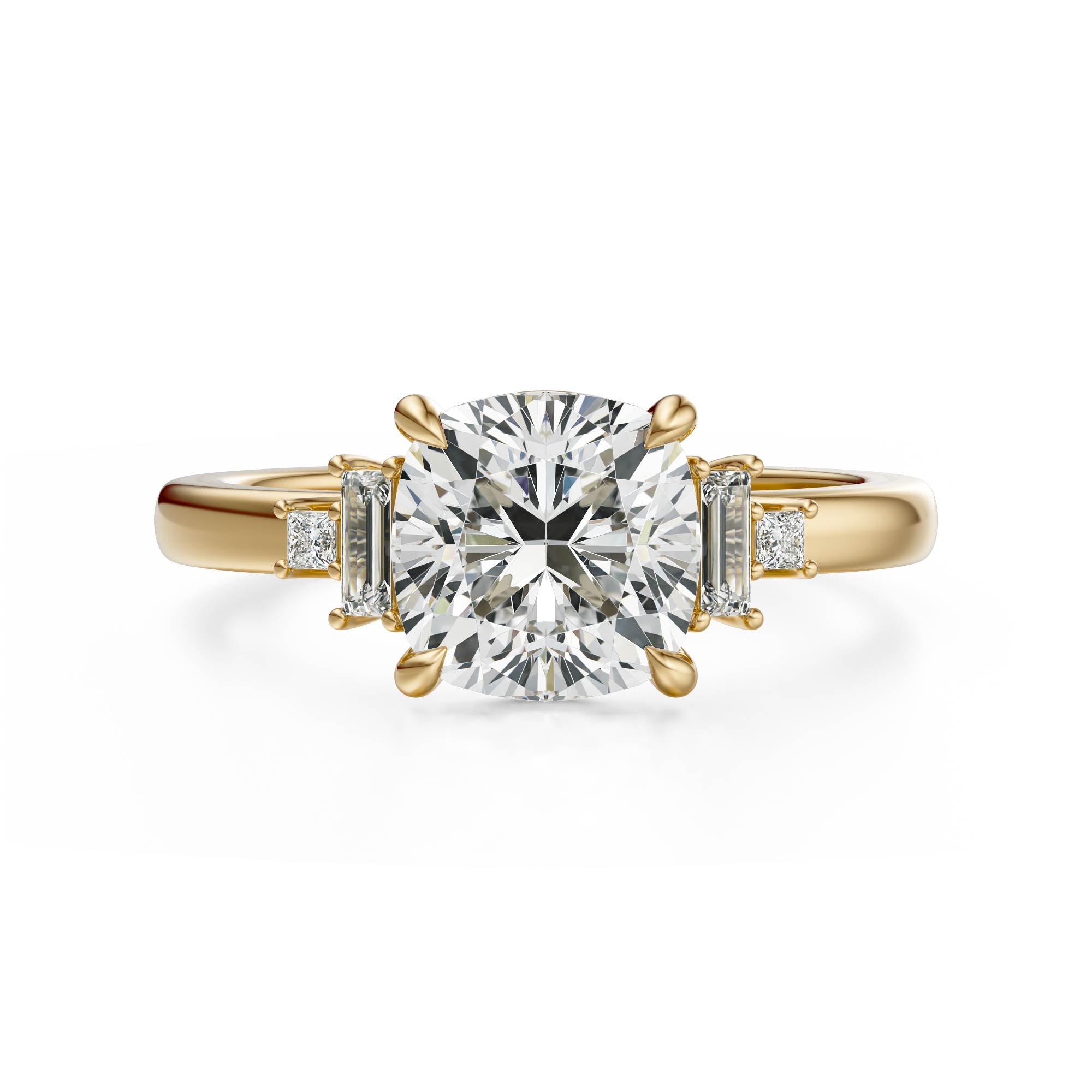 The Elevated Mira Ring | Cushion | Setting Only