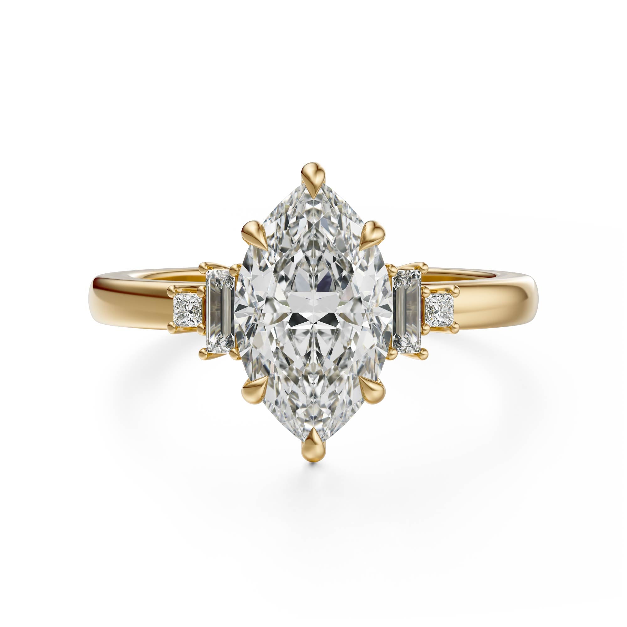 The Elevated Mira Ring | Marquise | Setting Only