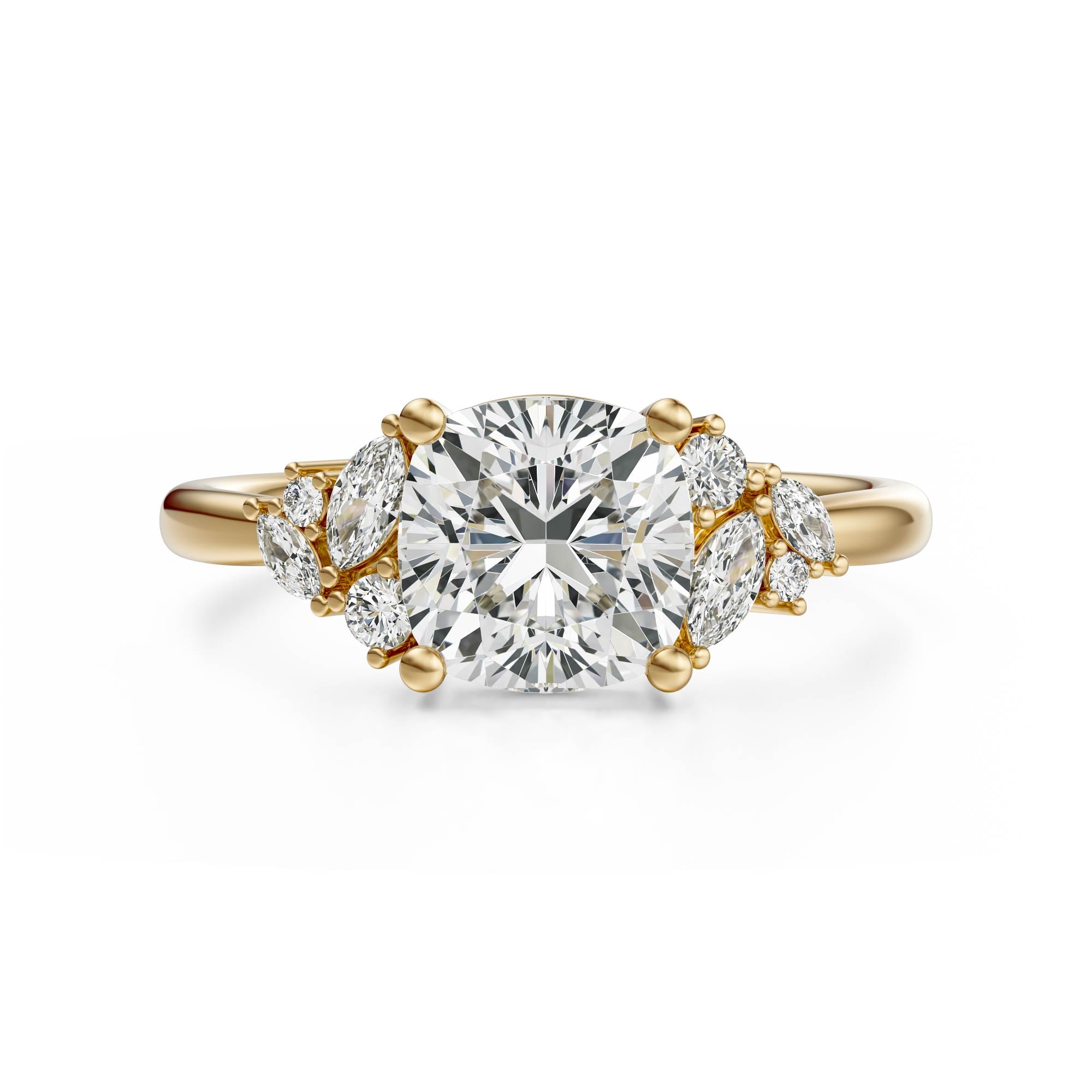 The Laurel Ring | Cushion | Setting Only