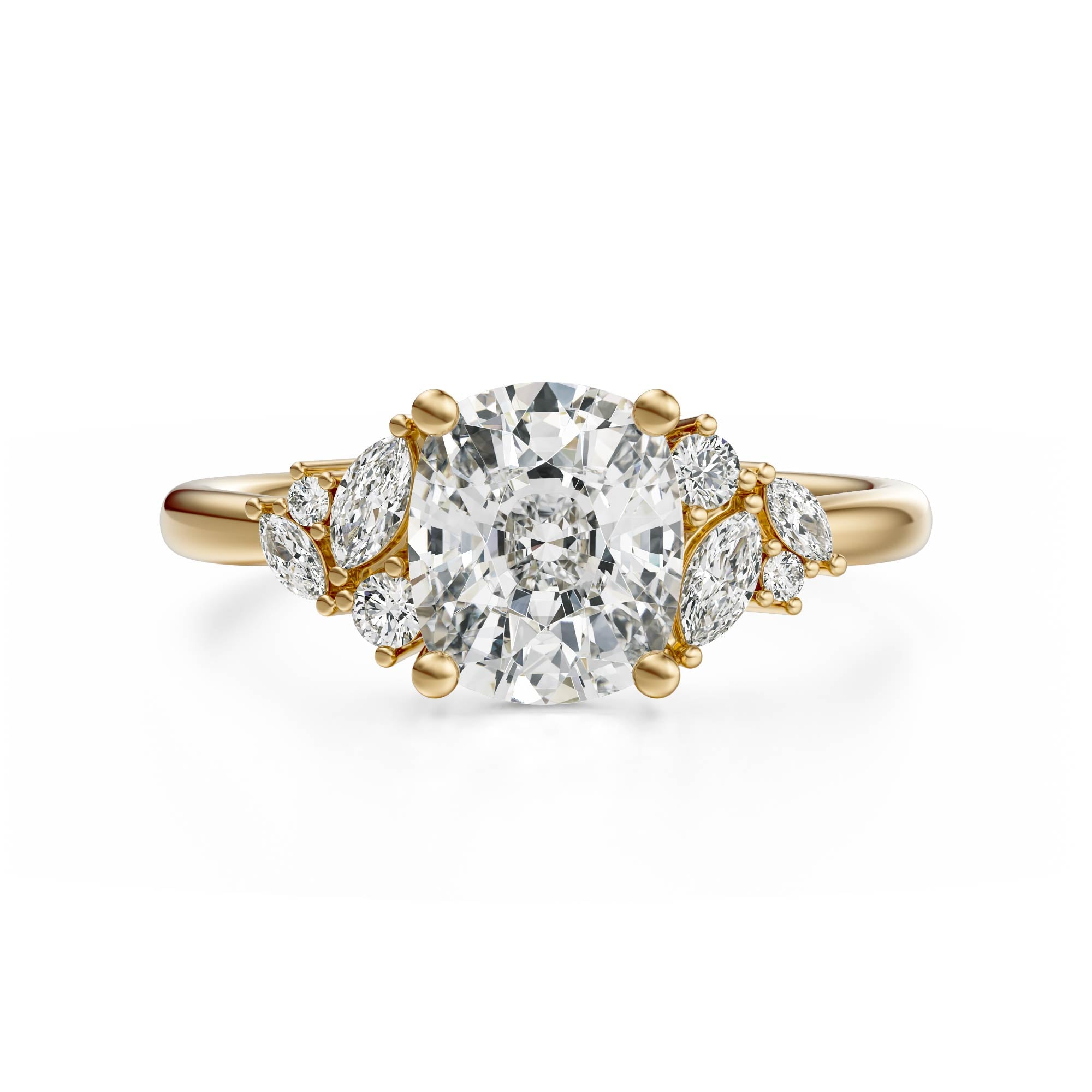 The Laurel Ring | Elongated Cushion