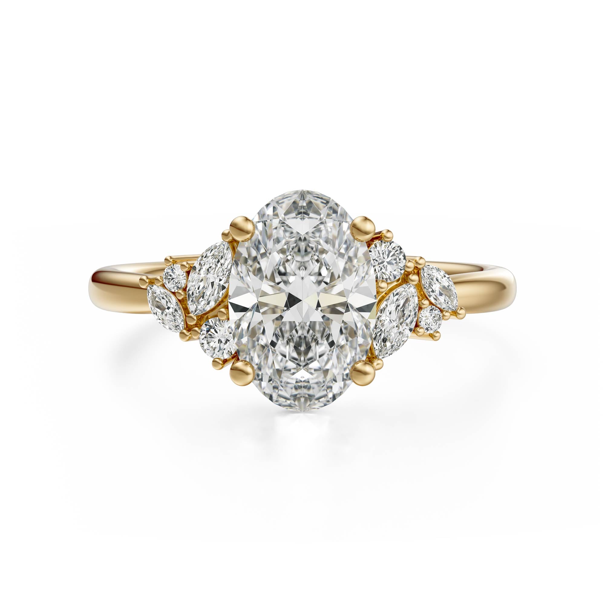 The Laurel Ring | Oval