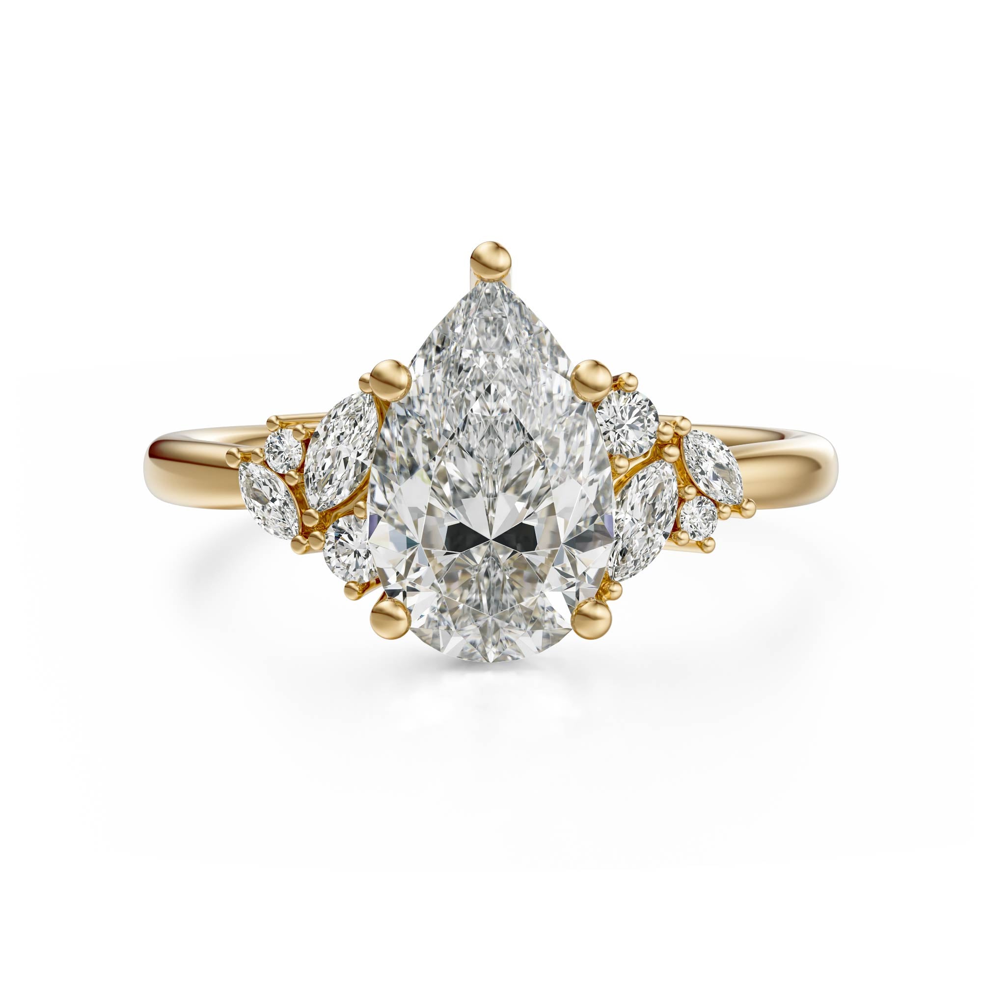 The Laurel Ring | Pear - Lavender Creek Gems