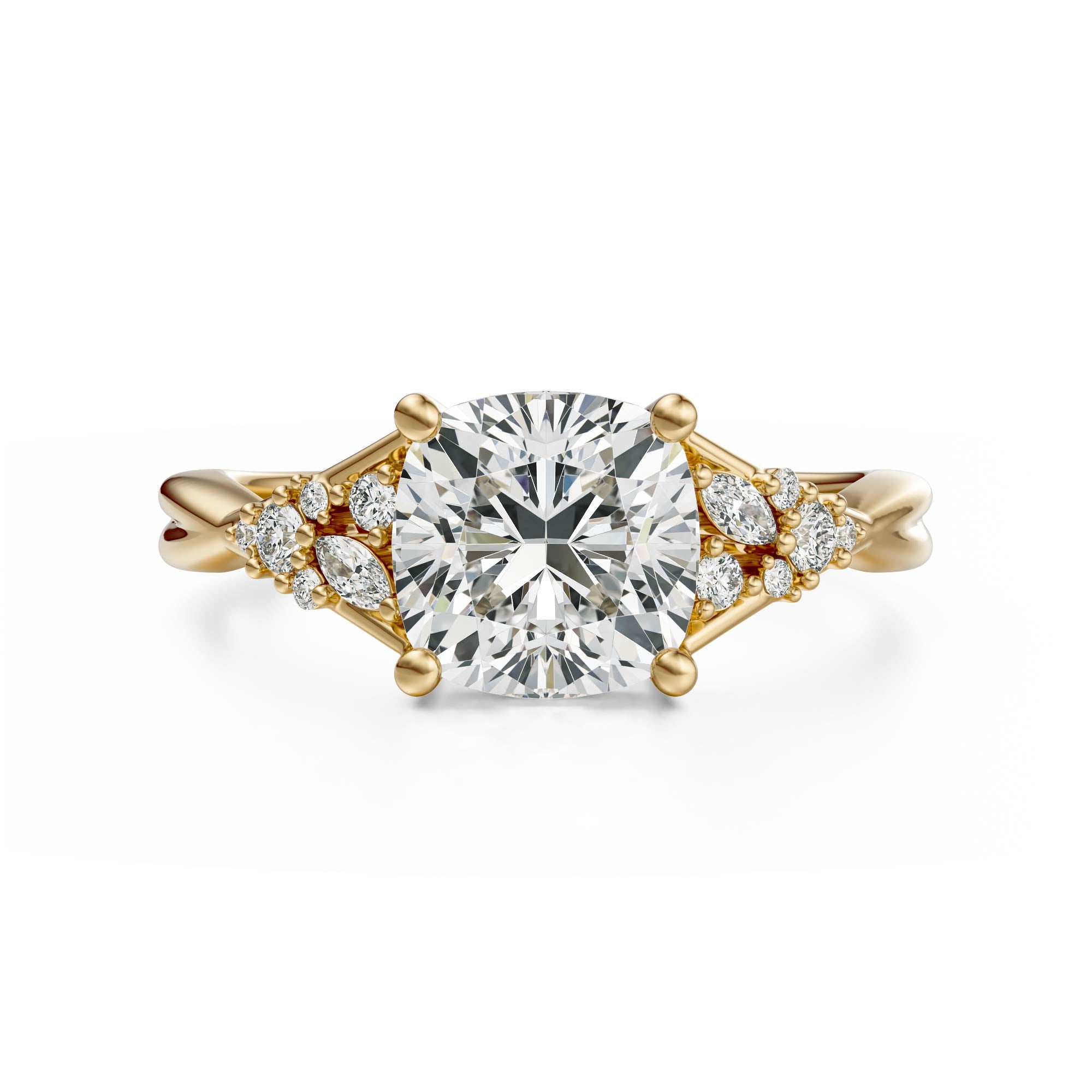 The Lyria Ring | Cushion | Setting Only