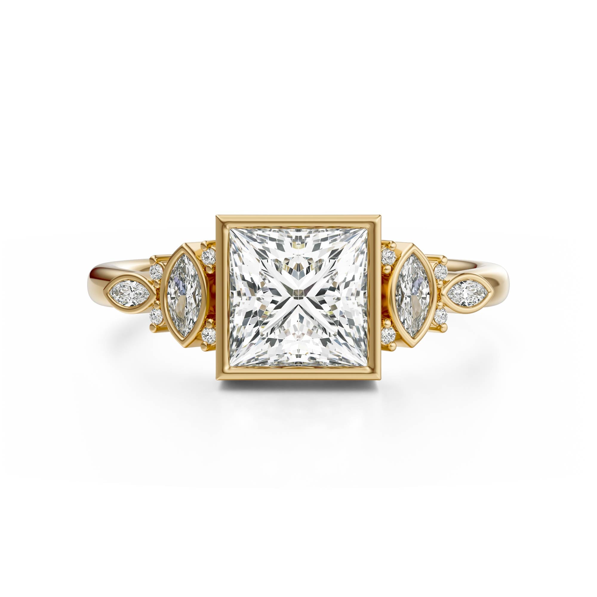 The All Bezel Maeve Ring | Princess