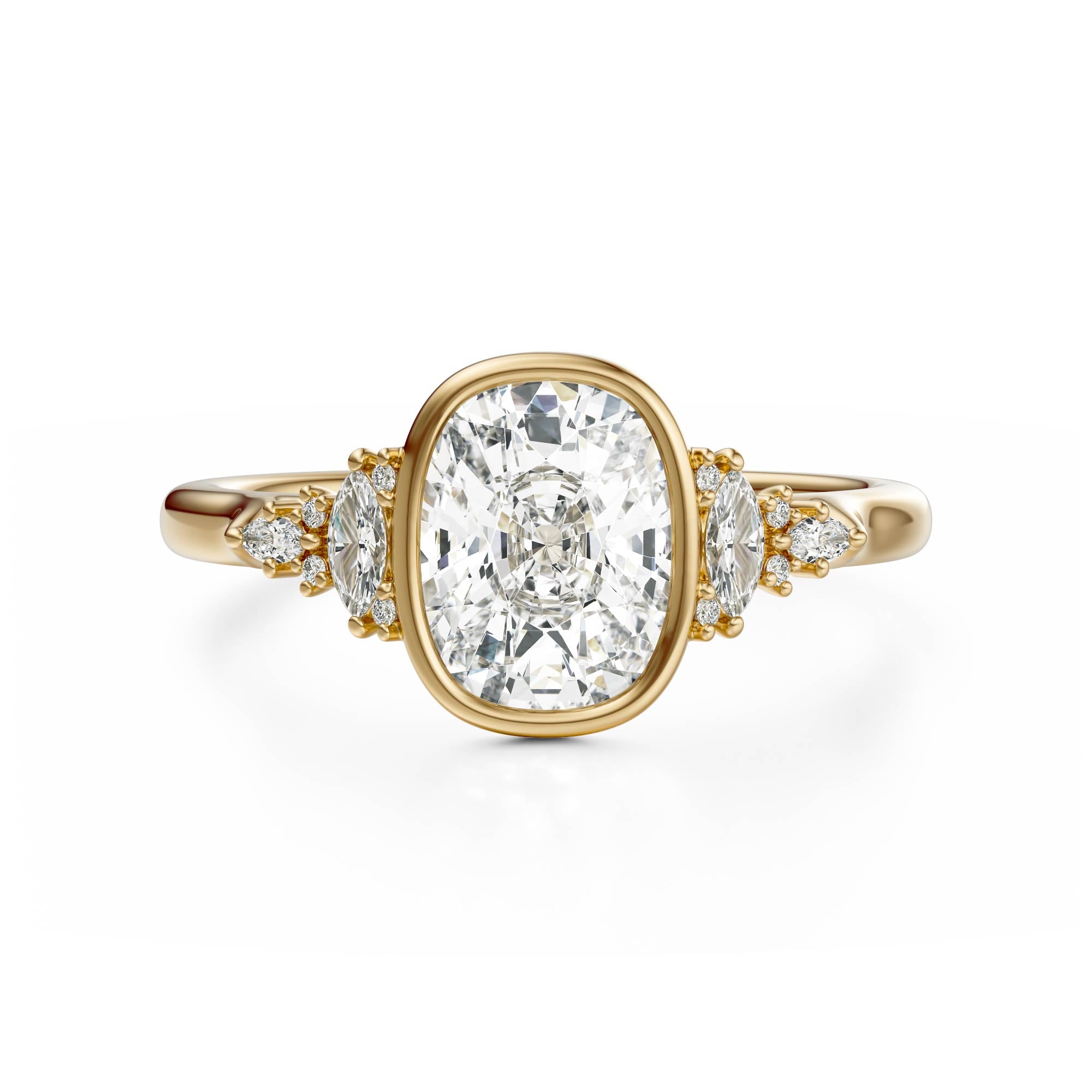 The Bezel Maeve Ring | Elongated Cushion