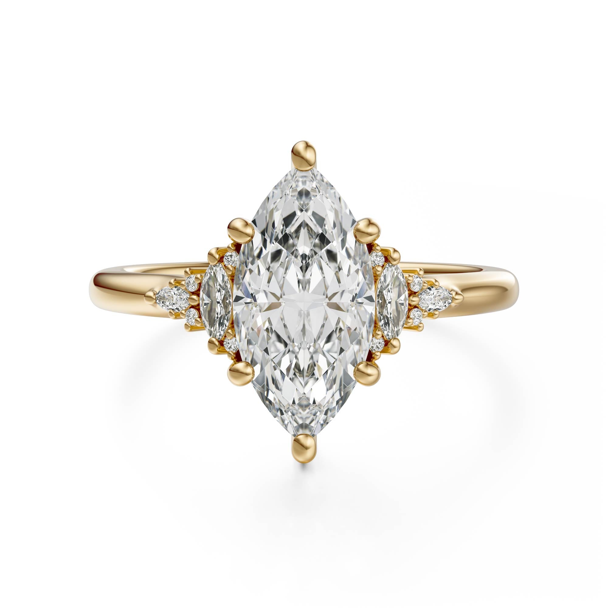 The Low Maeve Ring | Marquise