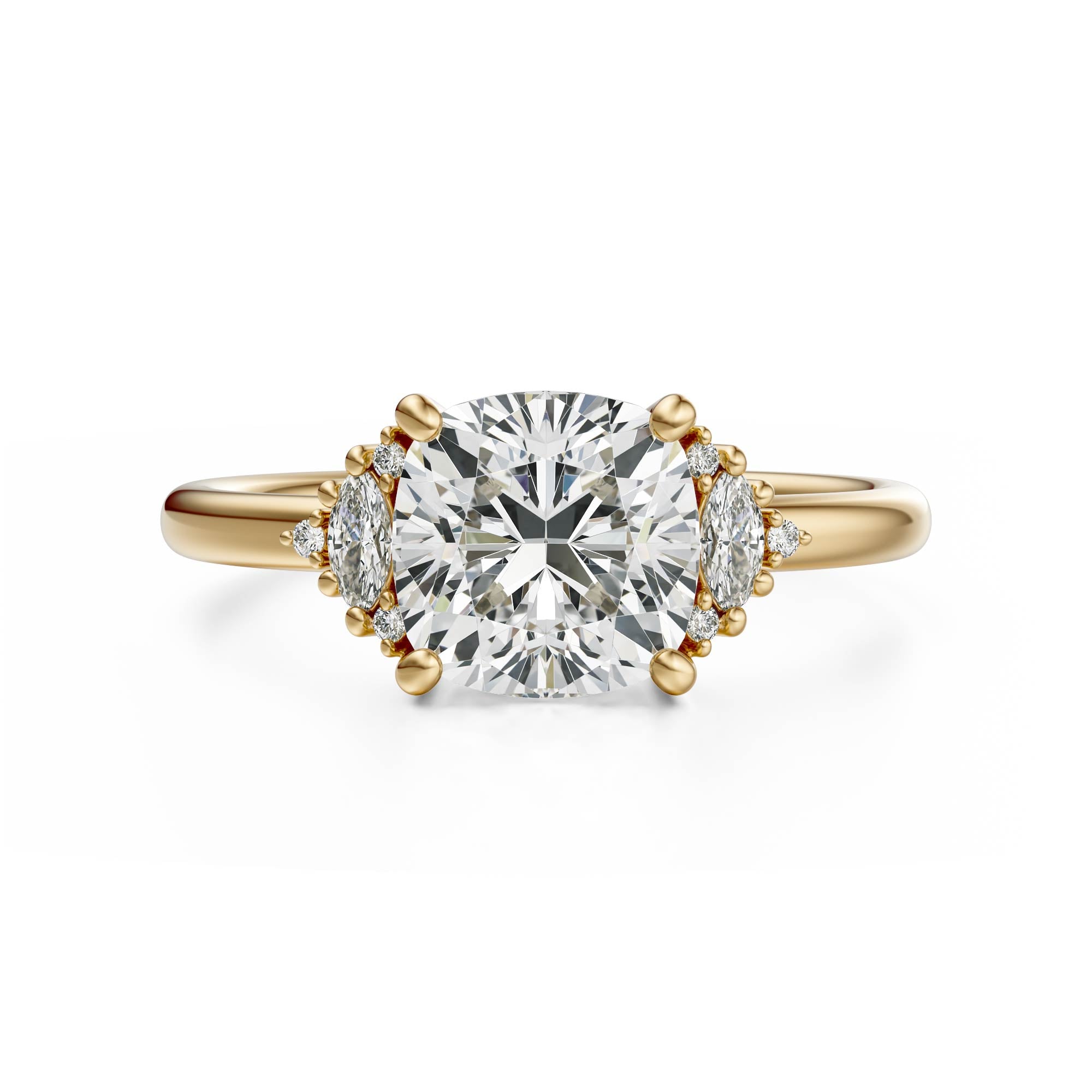 The Low Maren Ring | Cushion | Setting Only