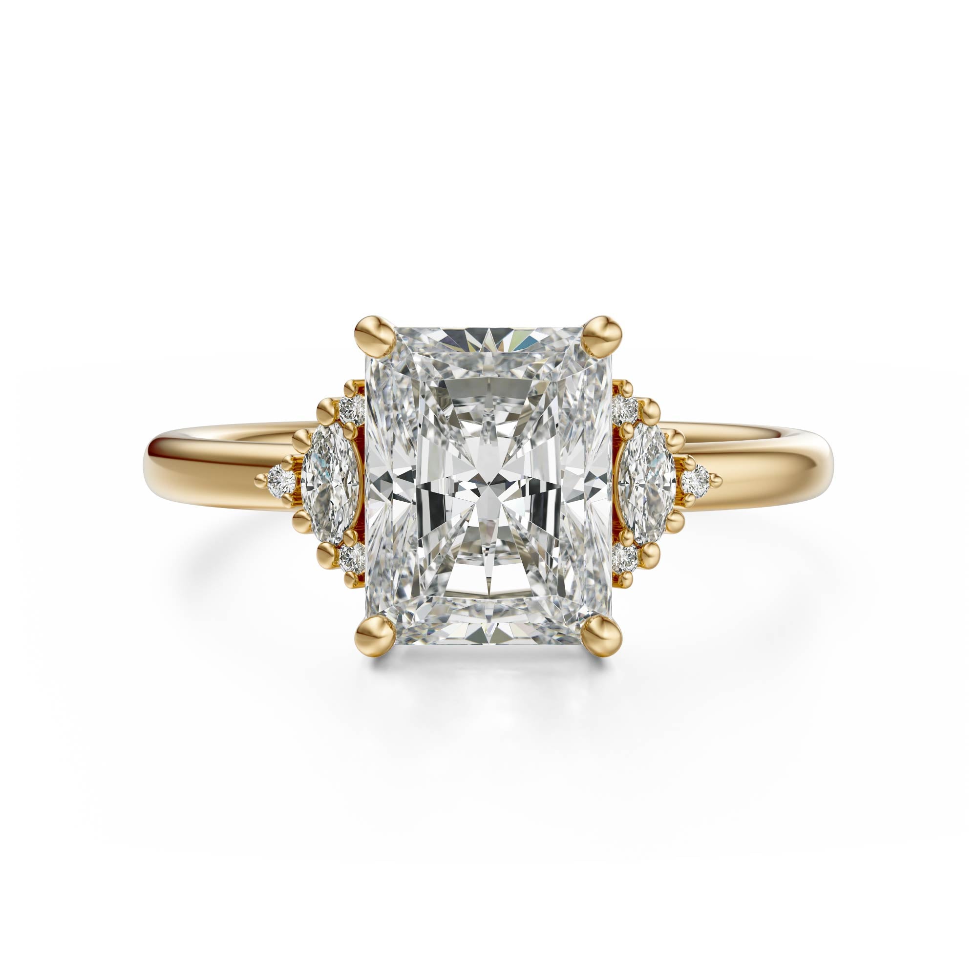 The Low Maren Ring | Radiant | Setting Only