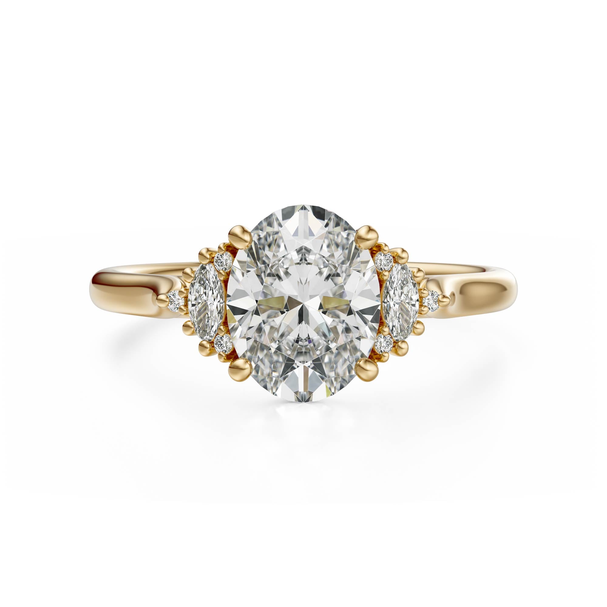 The Maren Ring | Oval | Setting Only