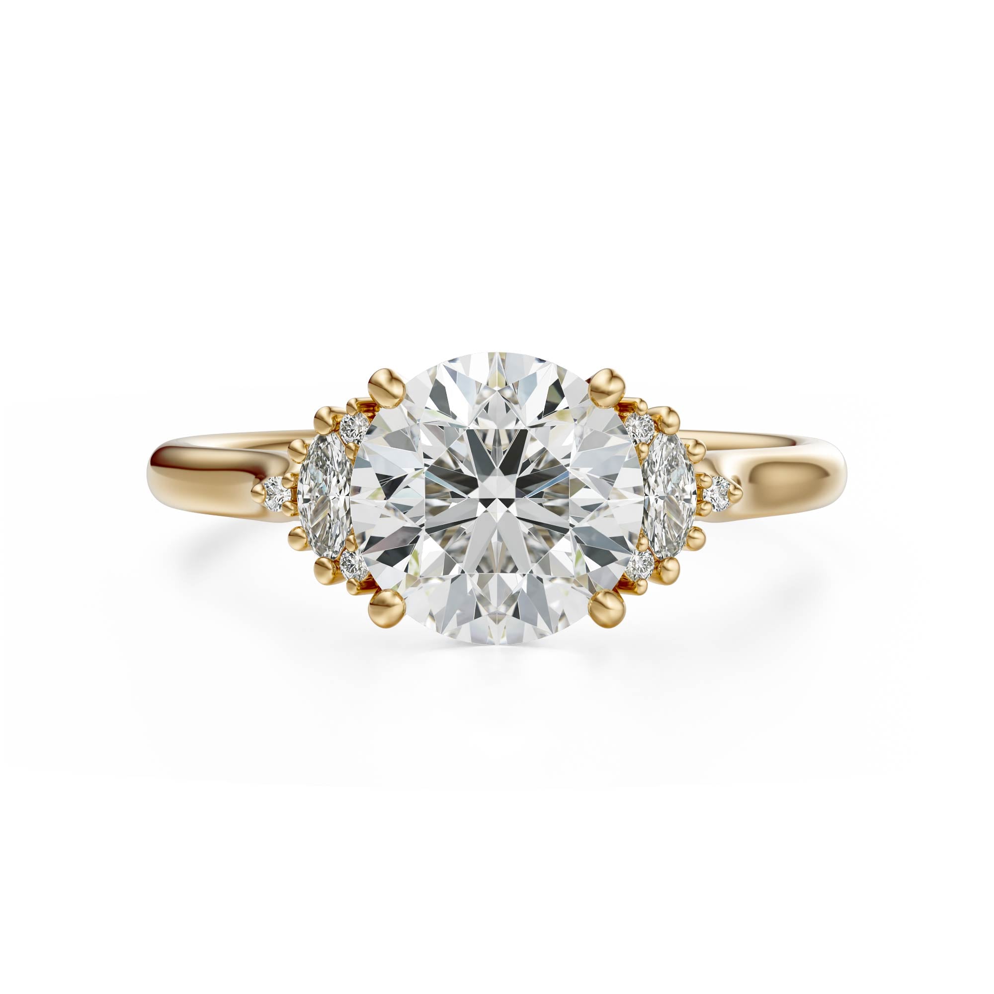 The Maren Ring | Round | Setting Only