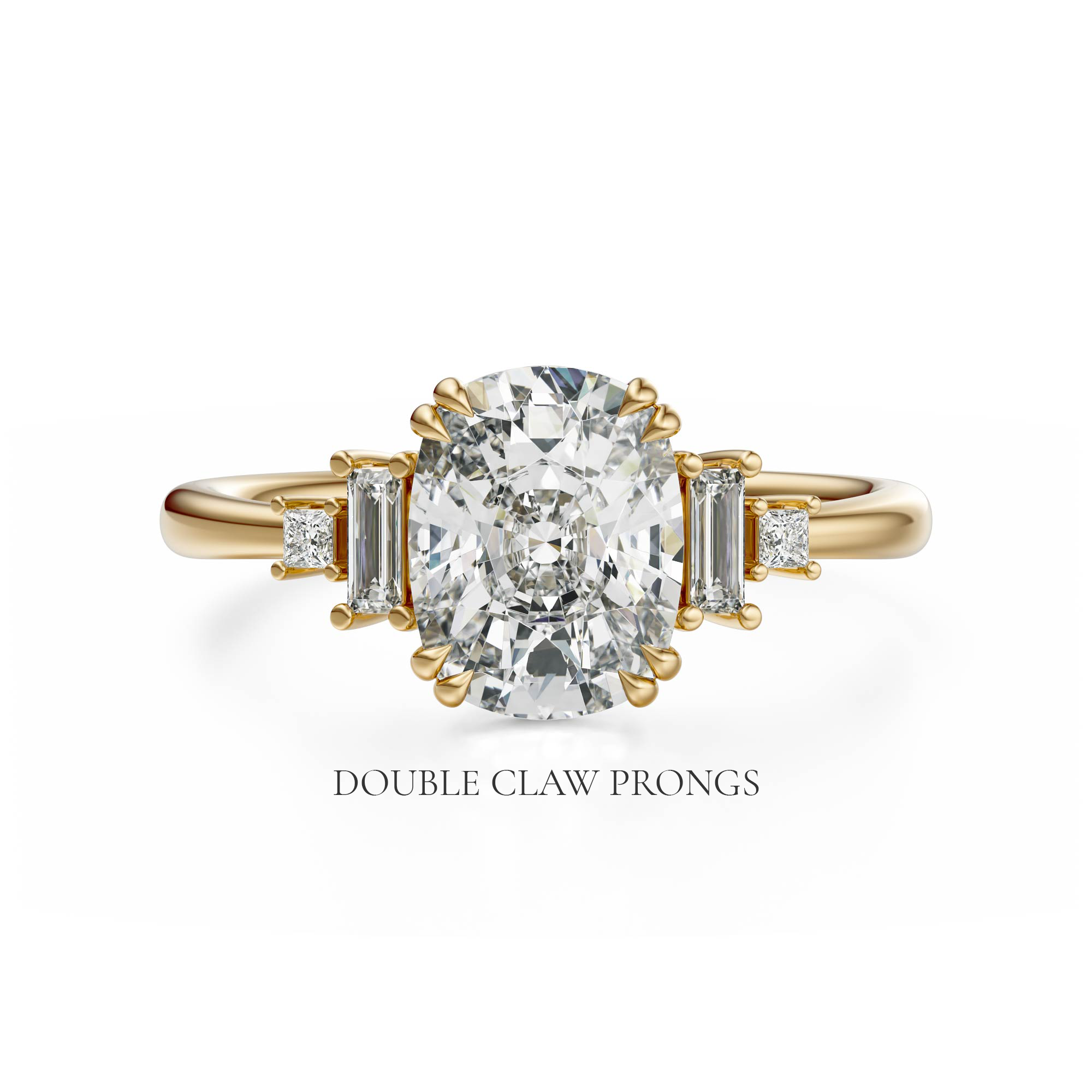 The Mira Ring | Elongated Cushion