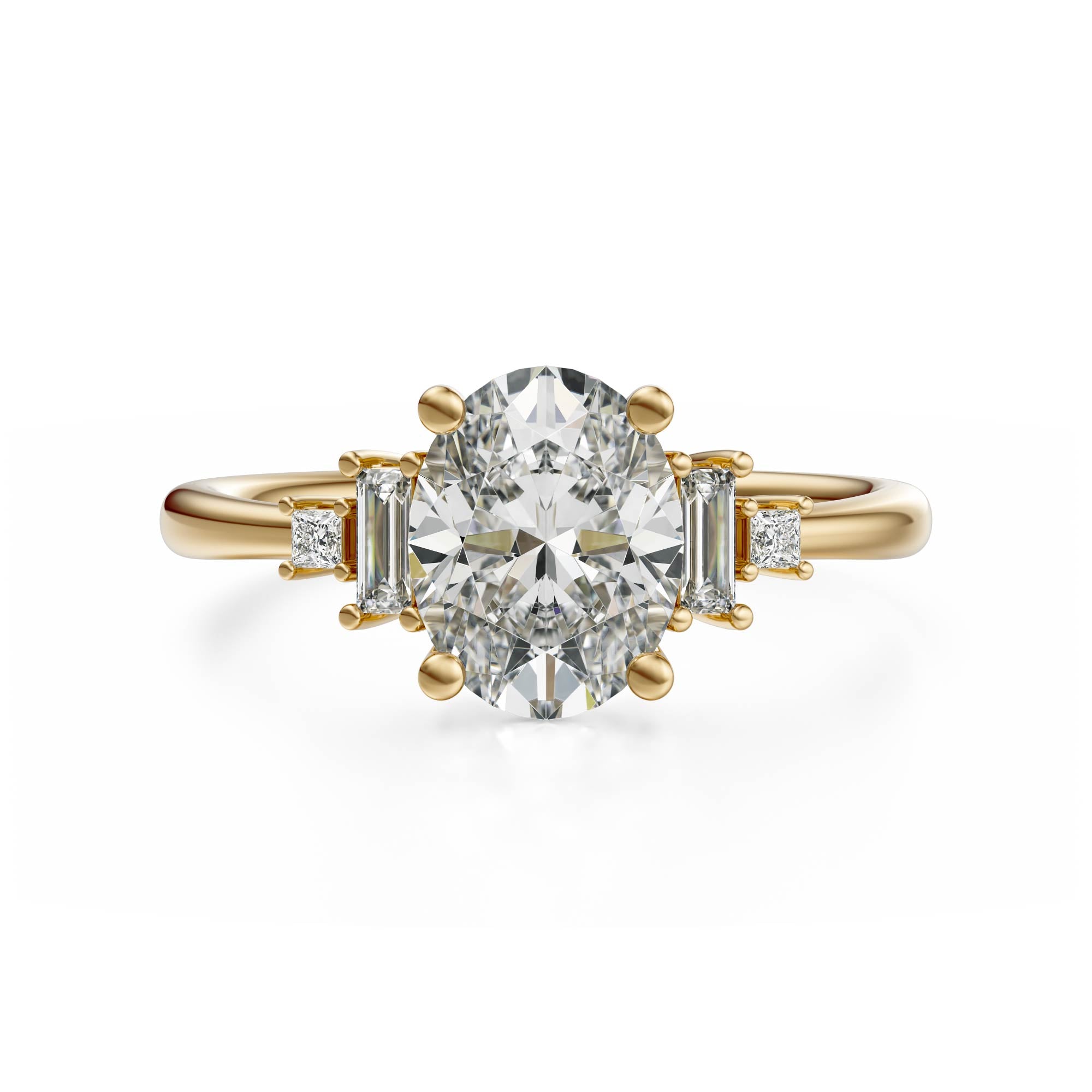 The Mira Ring | Oval | Setting Only - Lavender Creek Gems