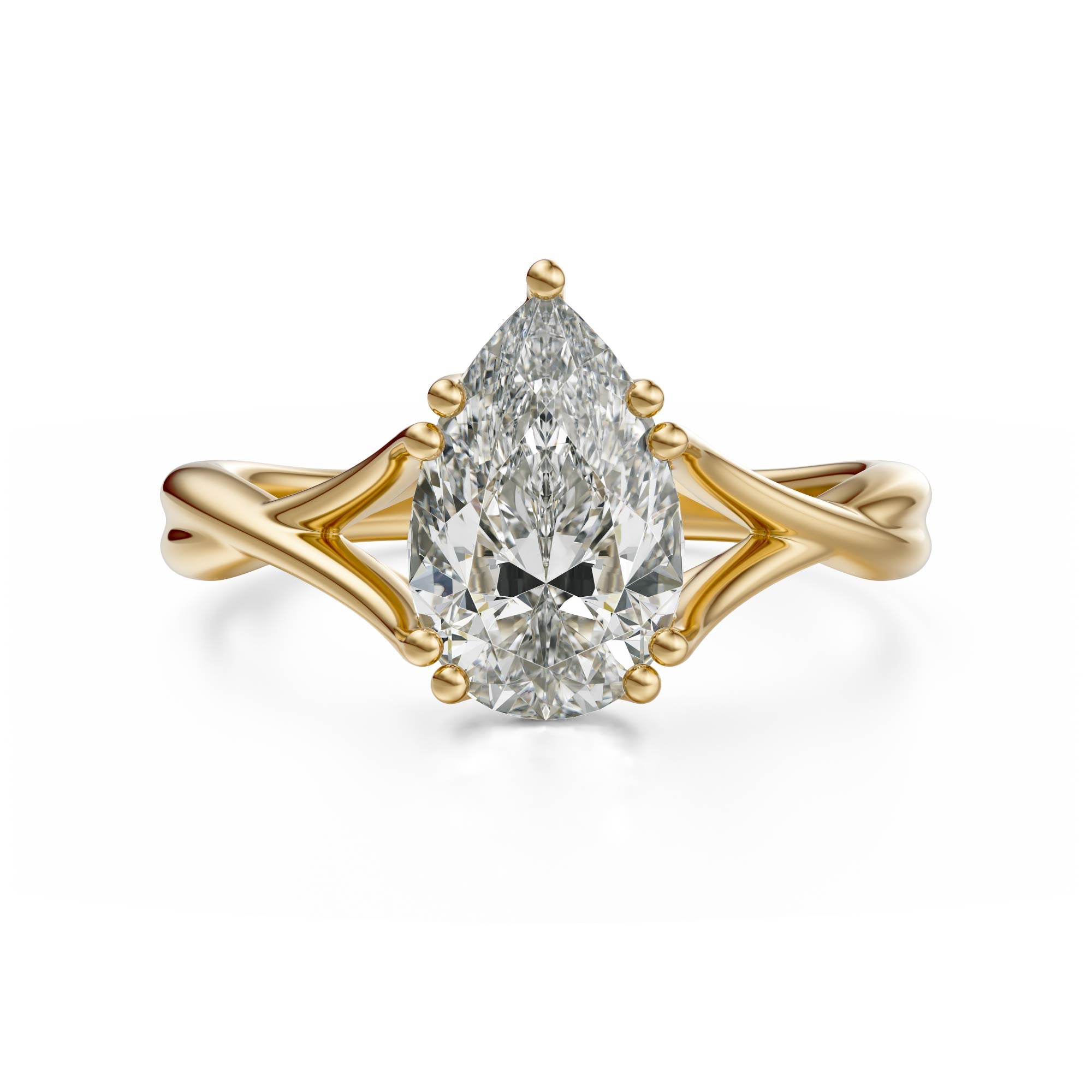 The Entwine Ring | Pear - Lavender Creek Gems
