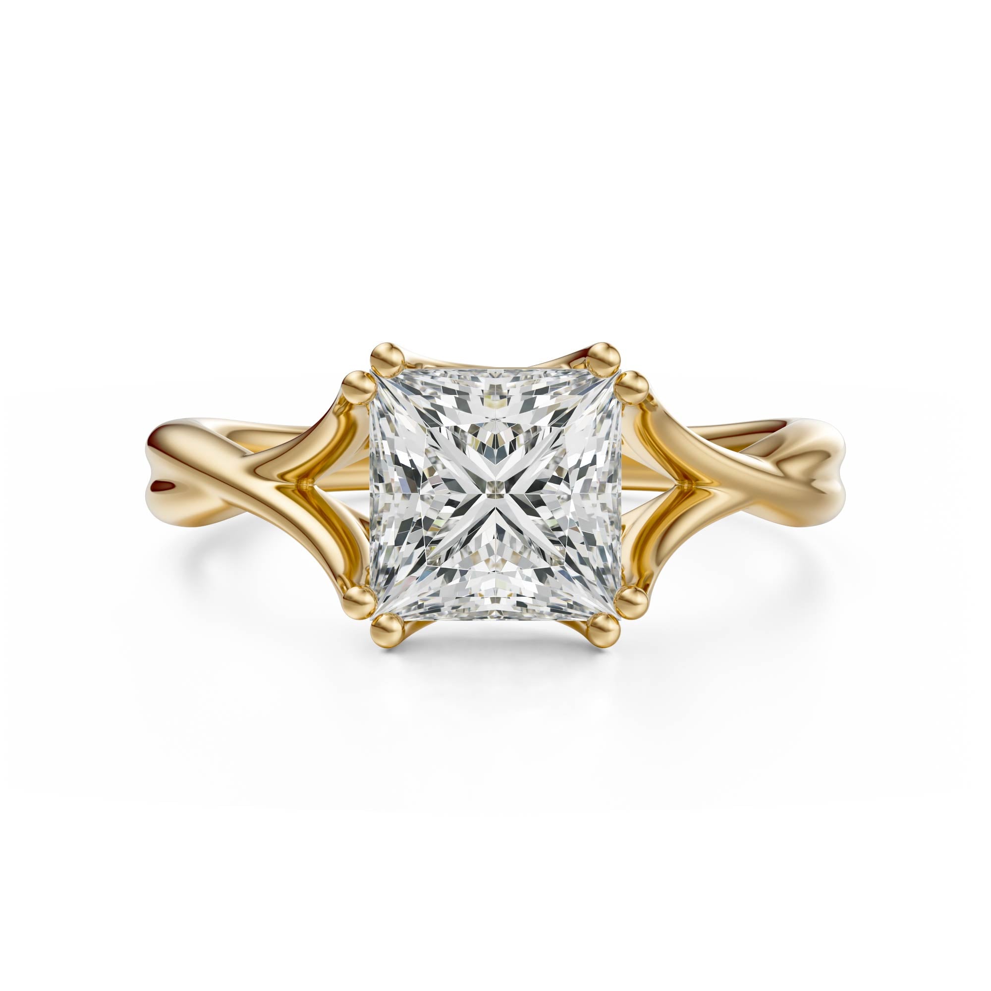 The Entwine Ring | Princess | Setting Only - Lavender Creek Gems