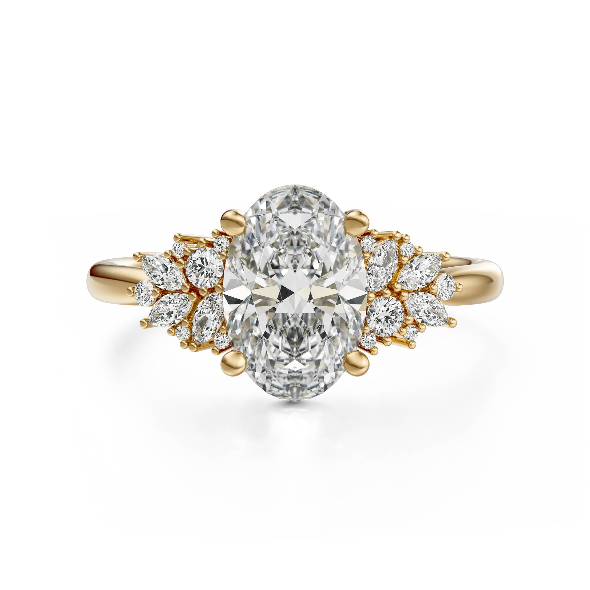 The Rosalie Ring | Oval | Setting Only - Lavender Creek Gems