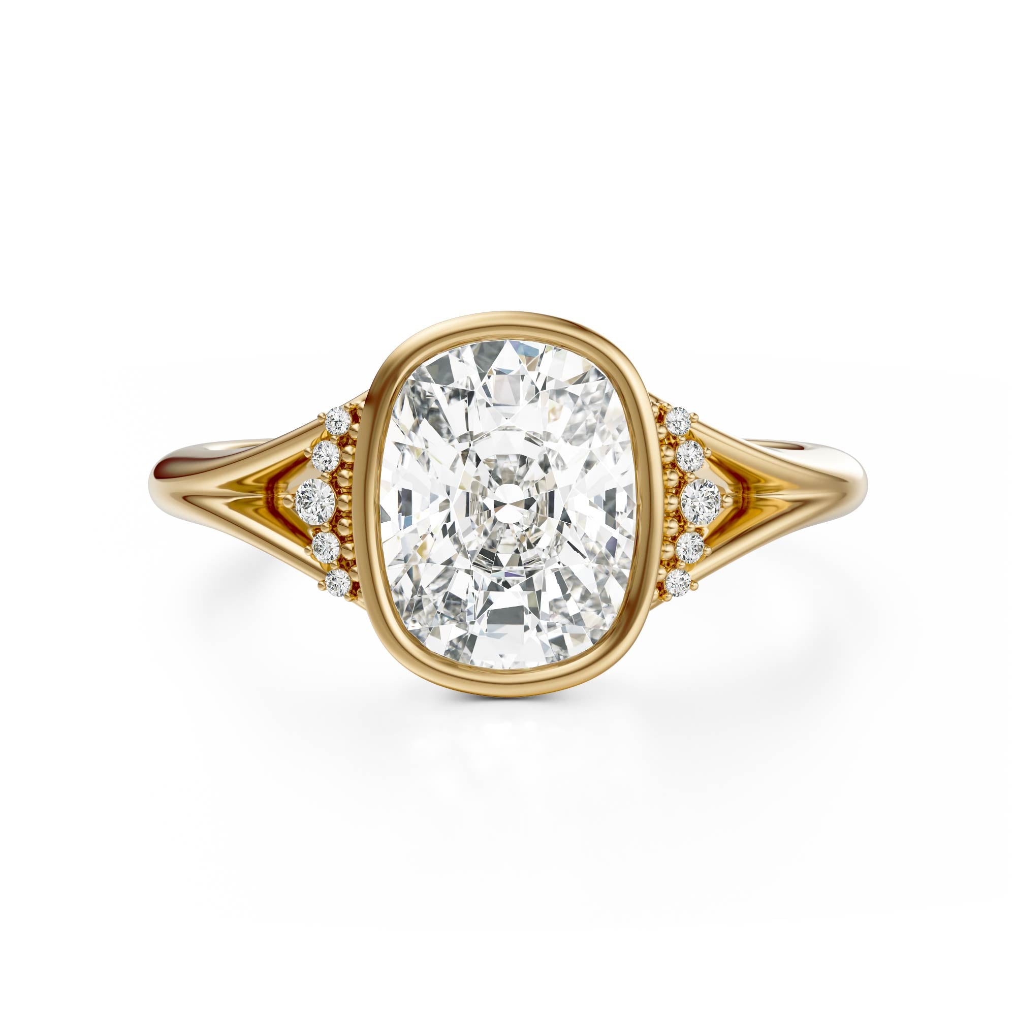 The Bezel Serendipity Ring | Elongated Cushion