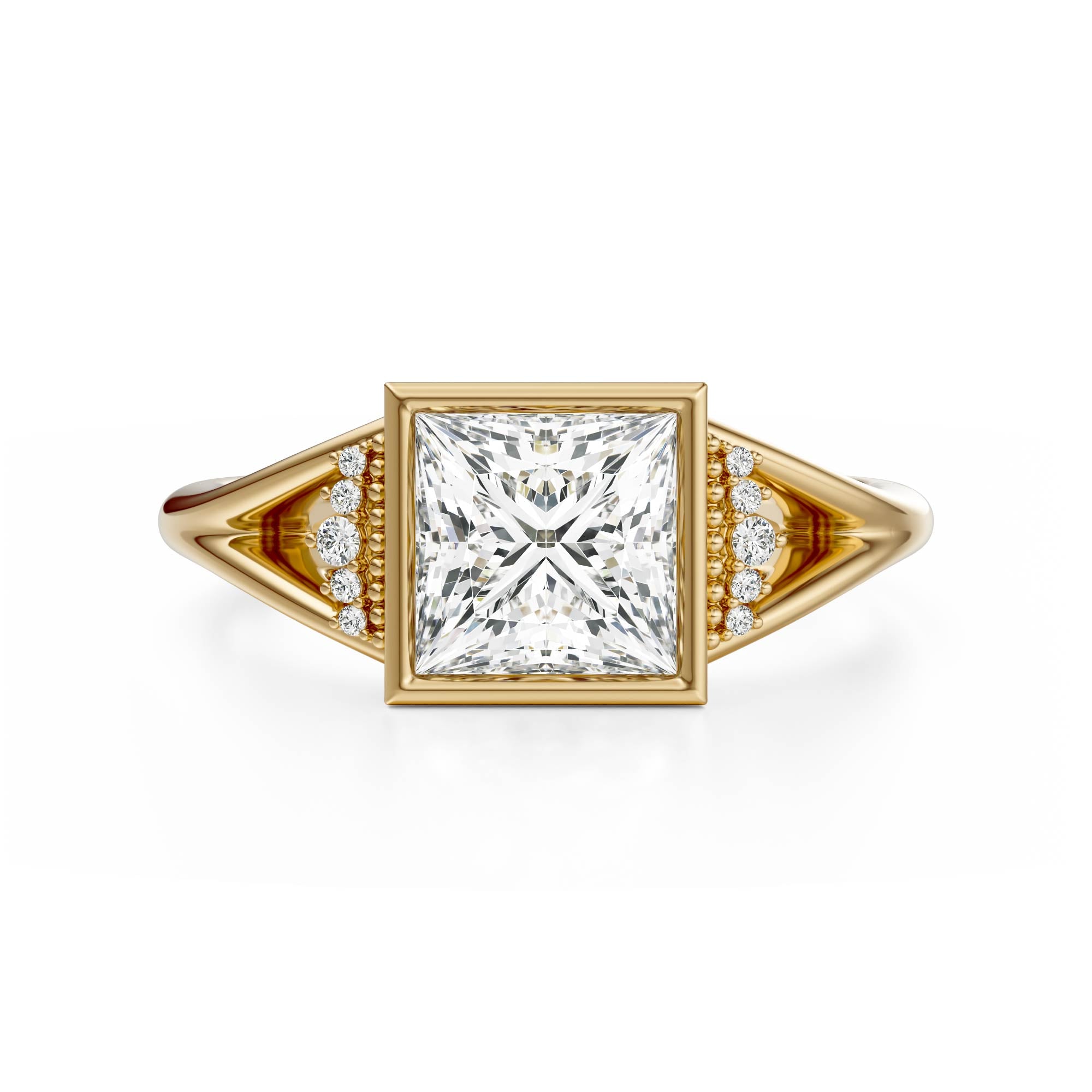 The Bezel Serendipity Ring | Princess | Setting Only
