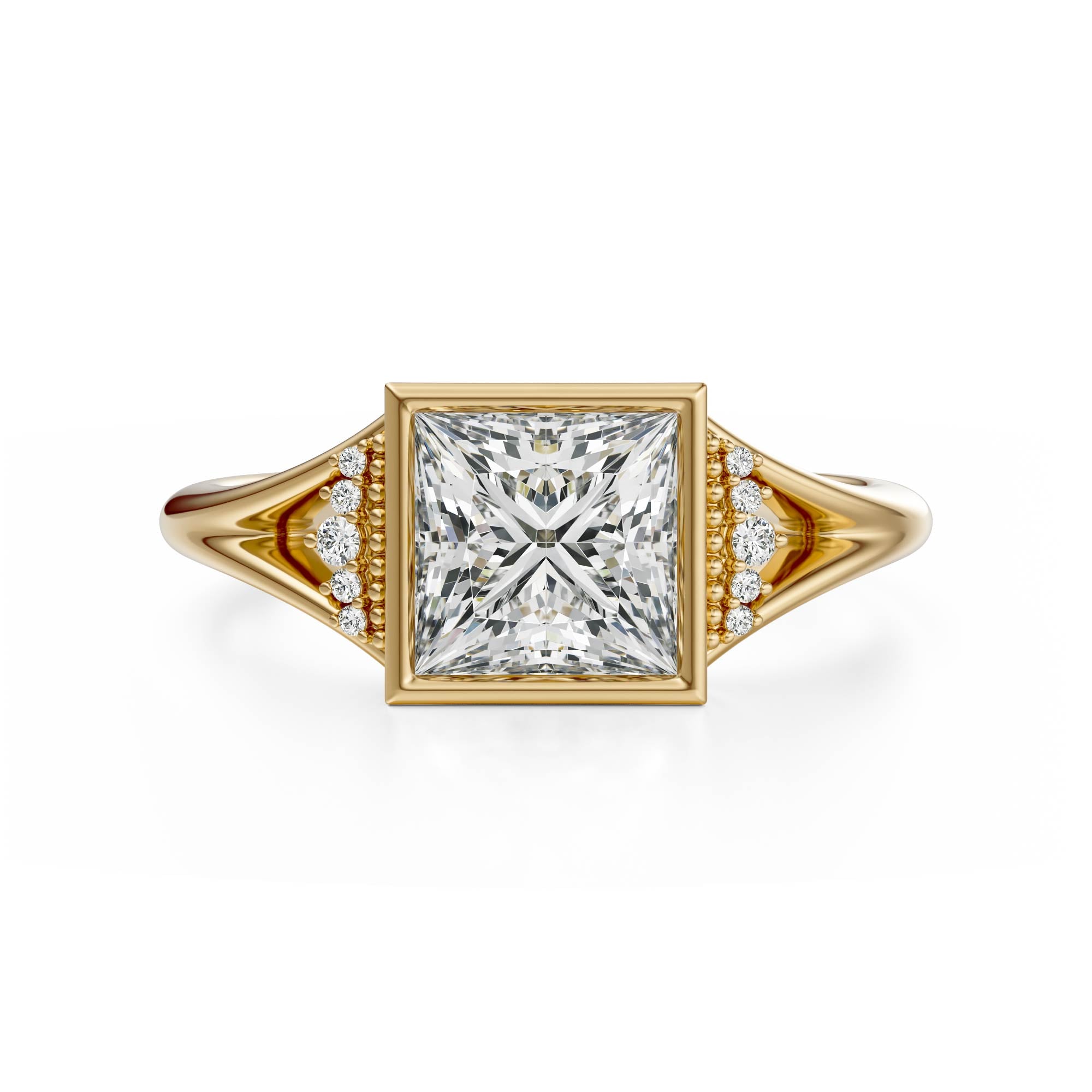 The Bezel Serendipity Ring | Princess - Lavender Creek Gems