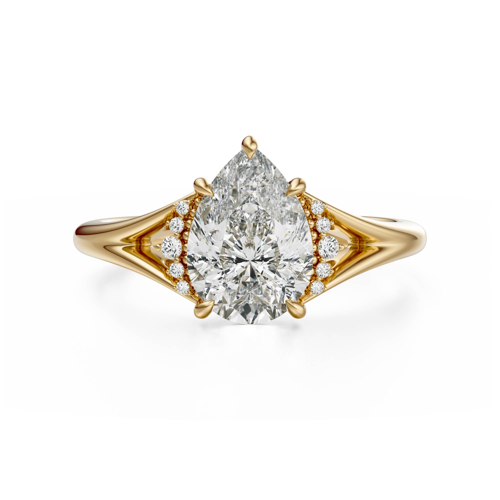 The Serendipity Ring | Pear | Setting Only - Lavender Creek Gems
