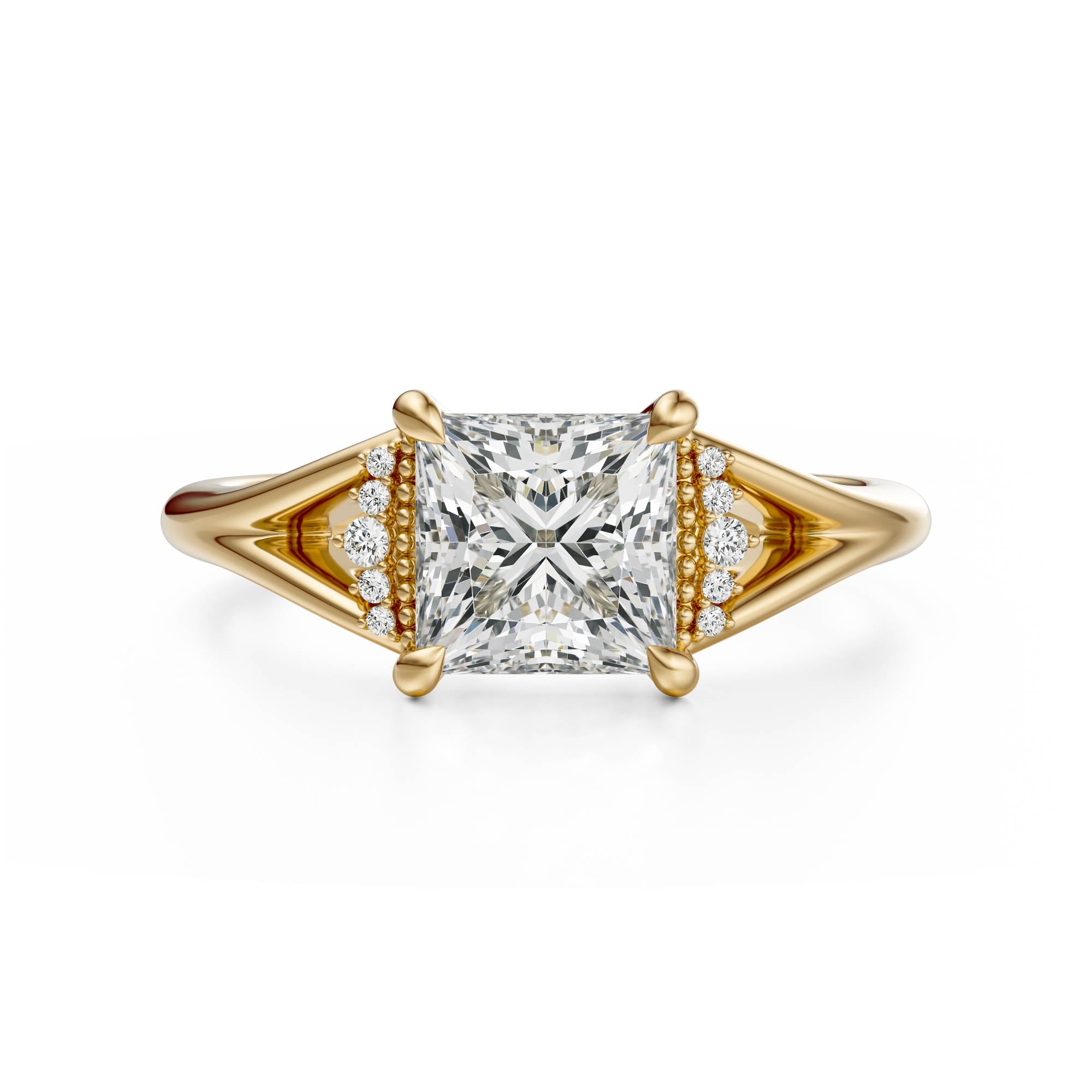 The Serendipity Ring | Princess | Setting Only - Lavender Creek Gems