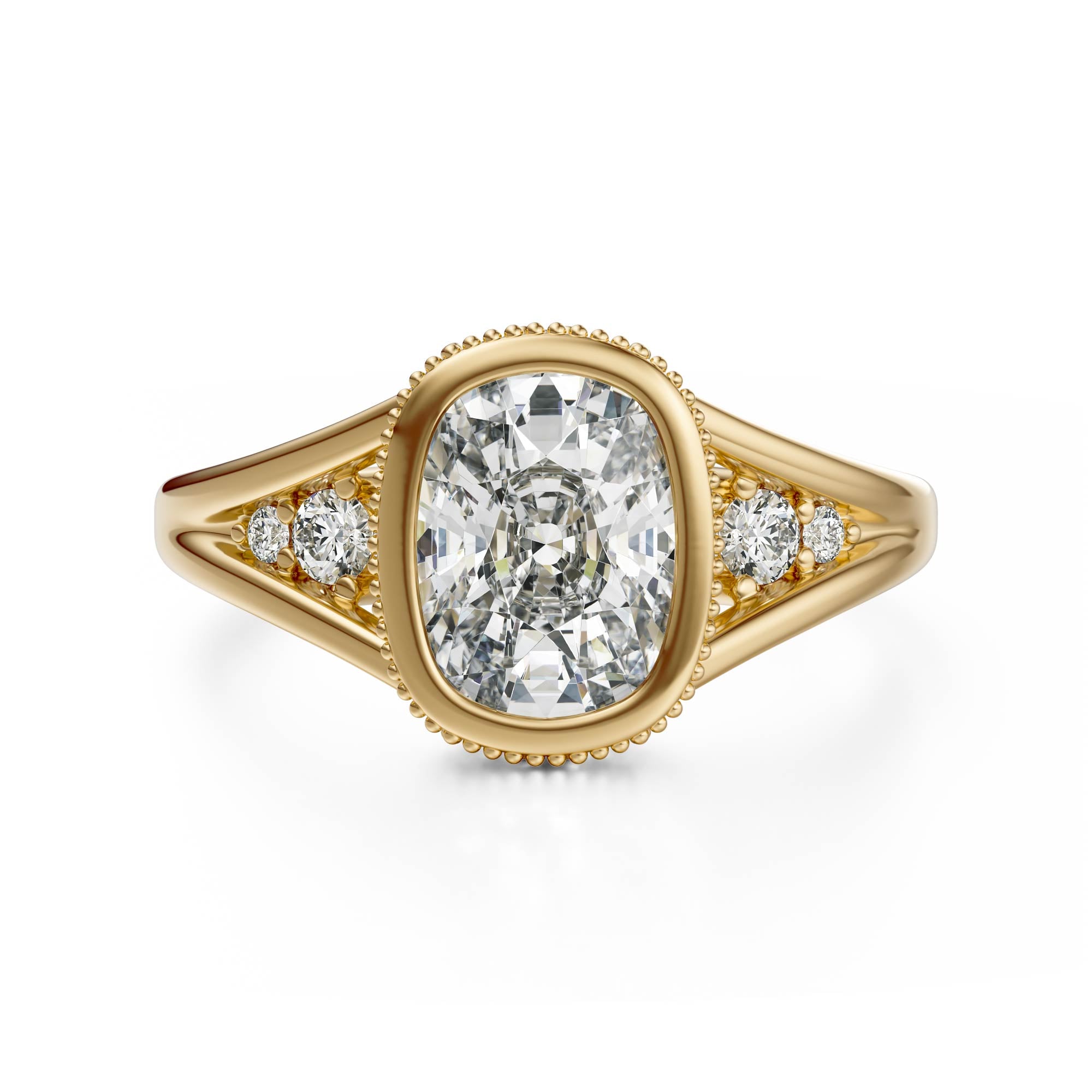 The Sitara Ring | Elongated Cushion - Lavender Creek Gems