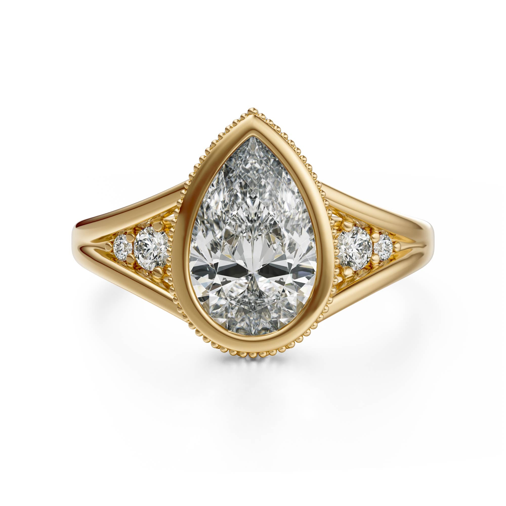 The Sitara Ring | Pear - Lavender Creek Gems