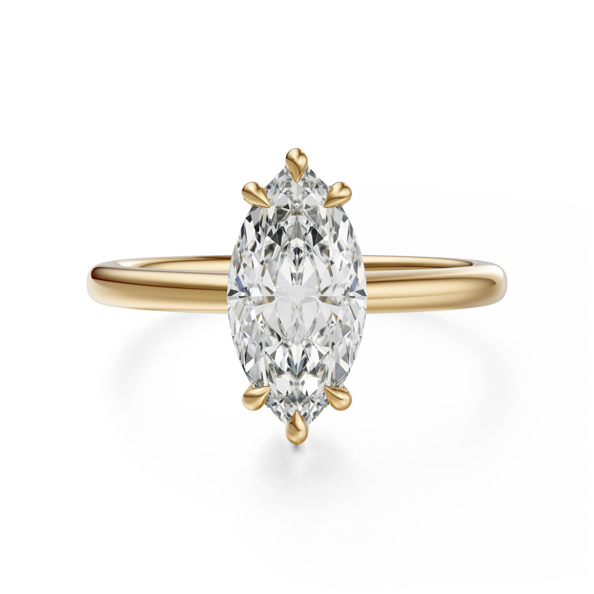 The Thalassa Ring | Marquise | Setting Only - Lavender Creek Gems