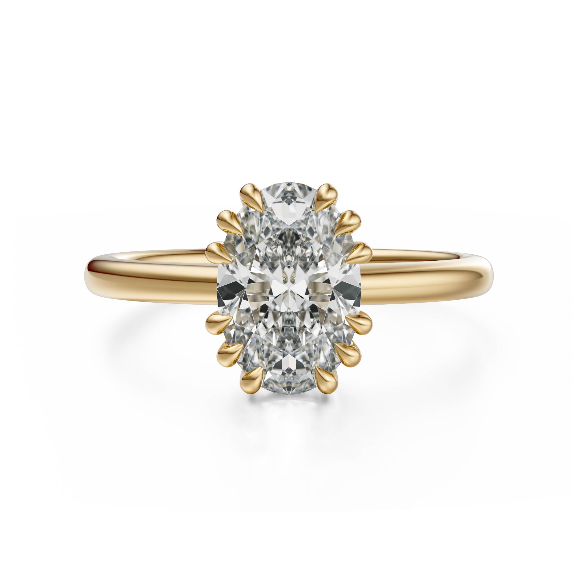 The Thalassa Ring | Oval | Setting Only - Lavender Creek Gems