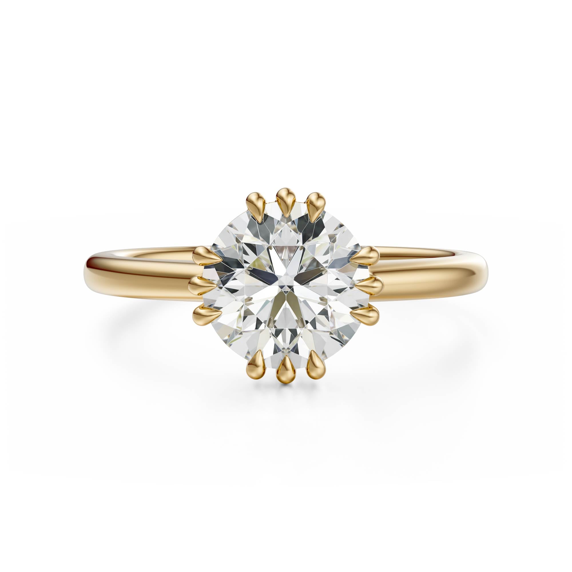 The Thalassa Ring | Round | Setting Only - Lavender Creek Gems