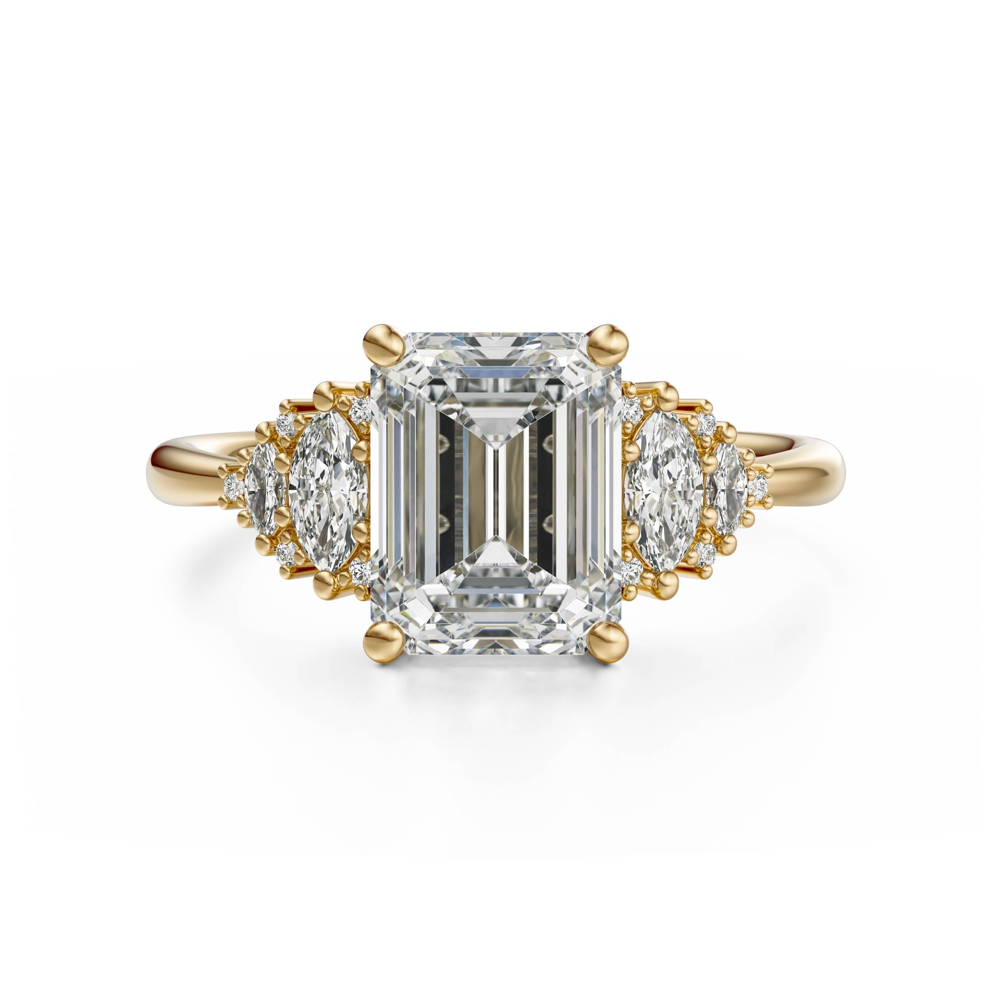 The Vivienne Ring | Emerald Cut