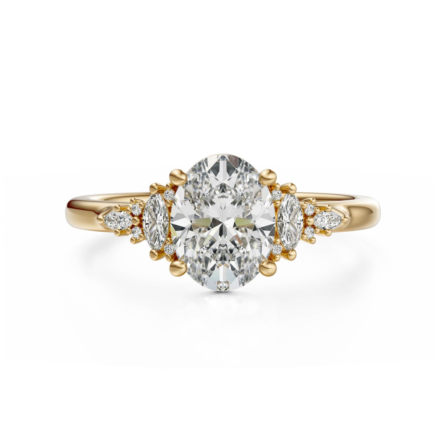 The Maeve Ring | Oval | Setting Only - Lavender Creek Gems