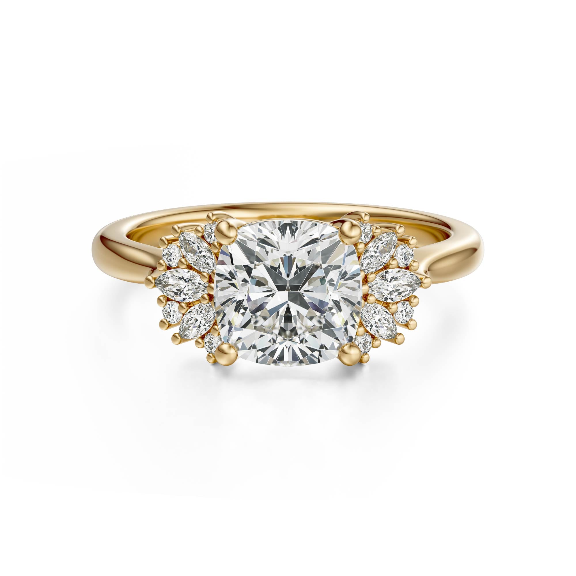 The Ambrosia Ring | Cushion | Setting Only - Lavender Creek Gems