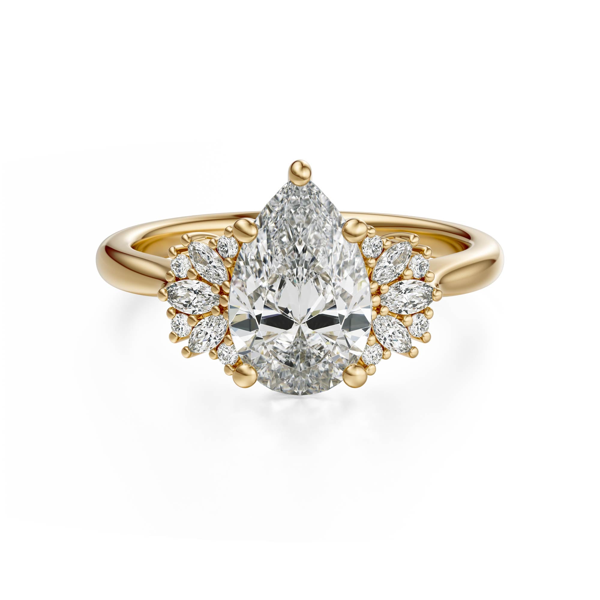 The Ambrosia Ring | Pear - Lavender Creek Gems