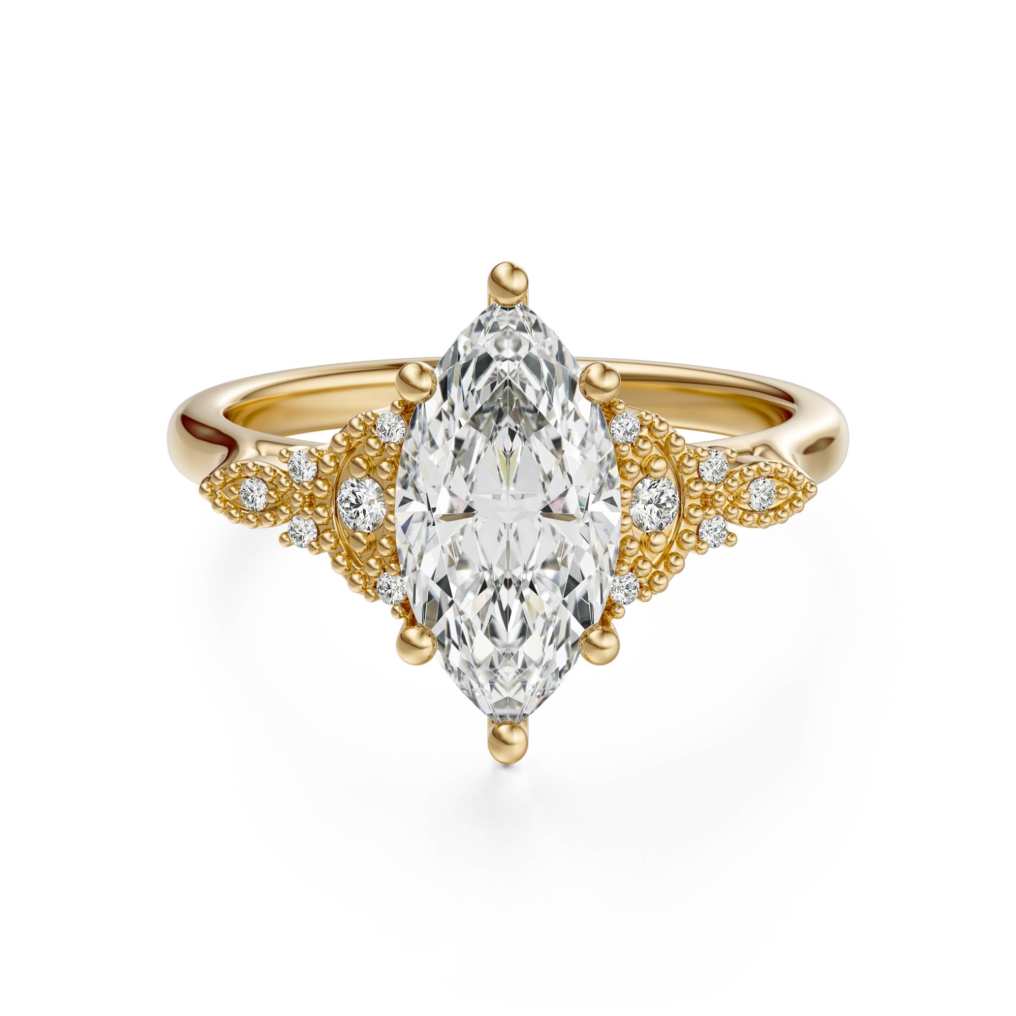 The Art Deco Maeve Ring | Marquise - Lavender Creek Gems