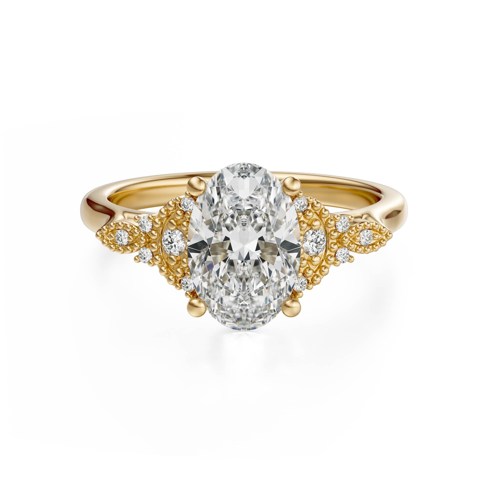 The Art Deco Maeve Ring | Oval - Lavender Creek Gems