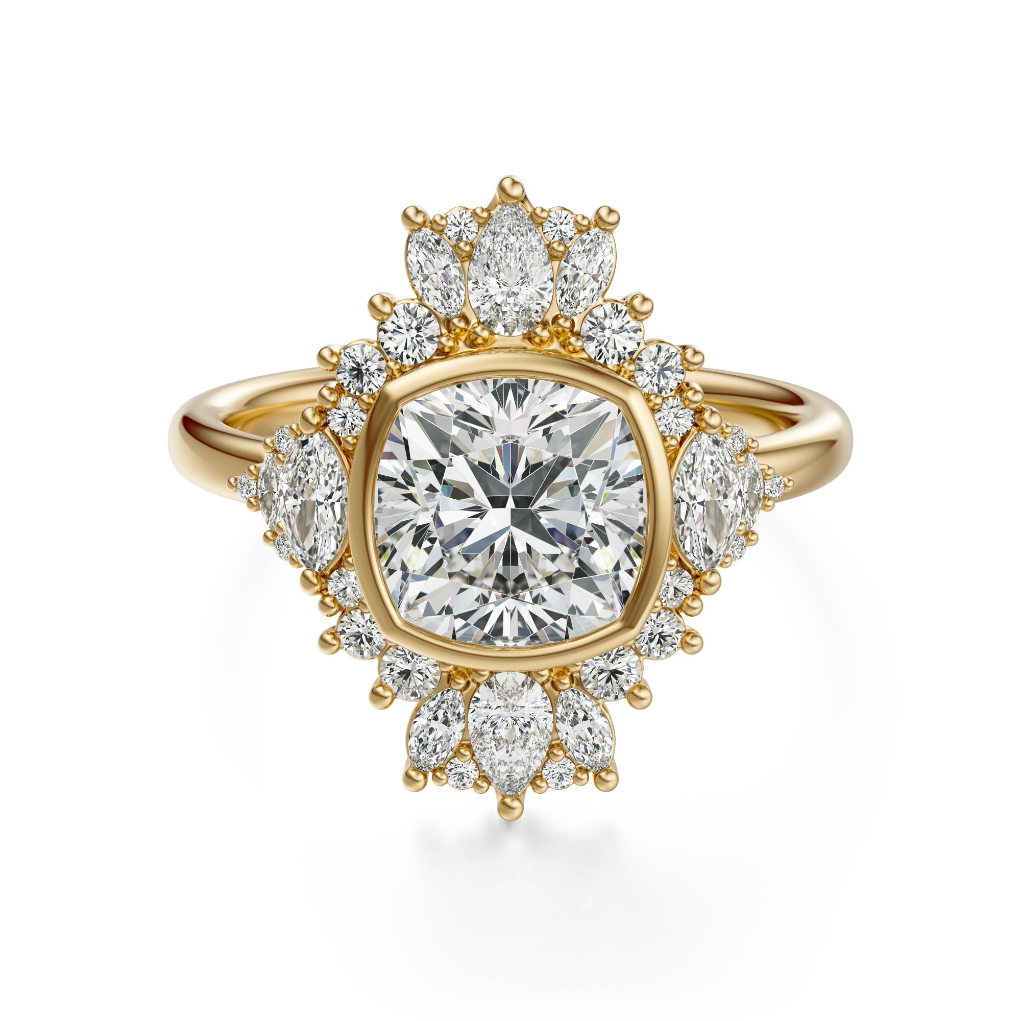 The Ethereal Ring | Cushion | Setting Only