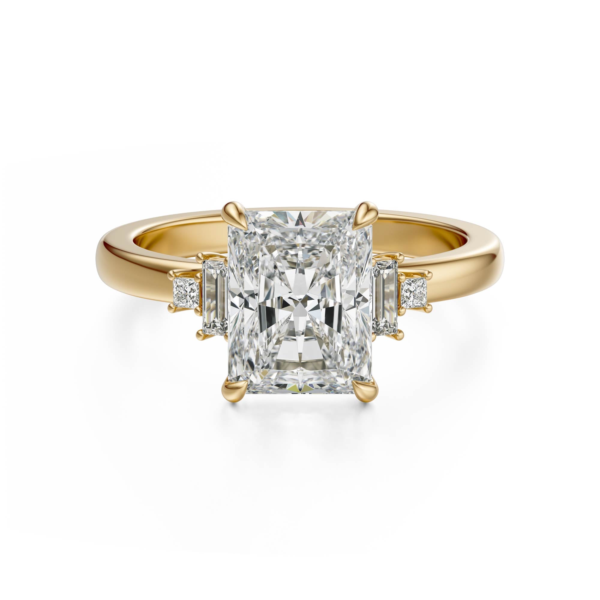 The Elevated Mira Ring | Radiant | Setting Only